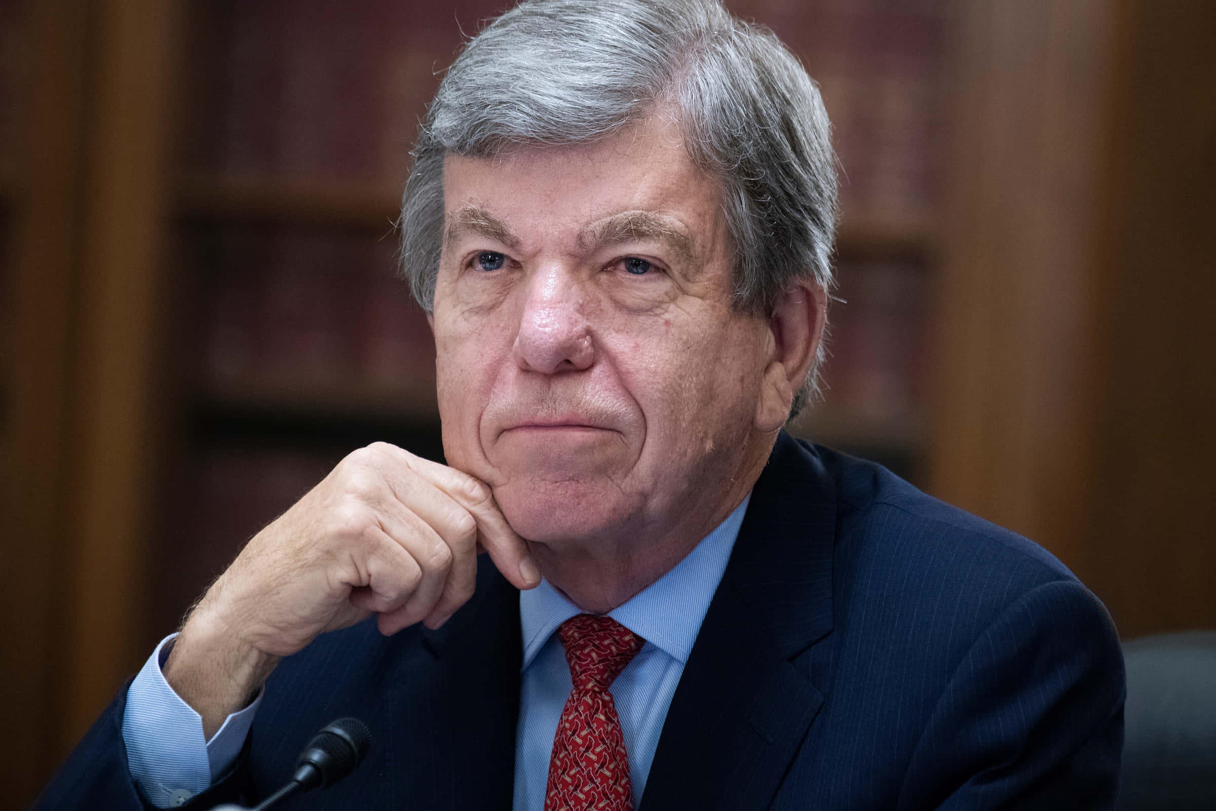 Roy Blunt, dark suit, red tie, Full HD Desktop Wallpaper