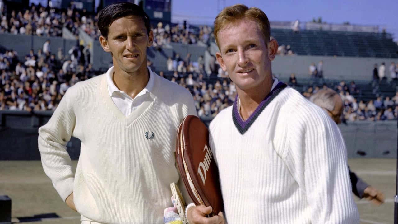 Roy Emerson, tennis court, grass court, HD Desktop Wallpaper