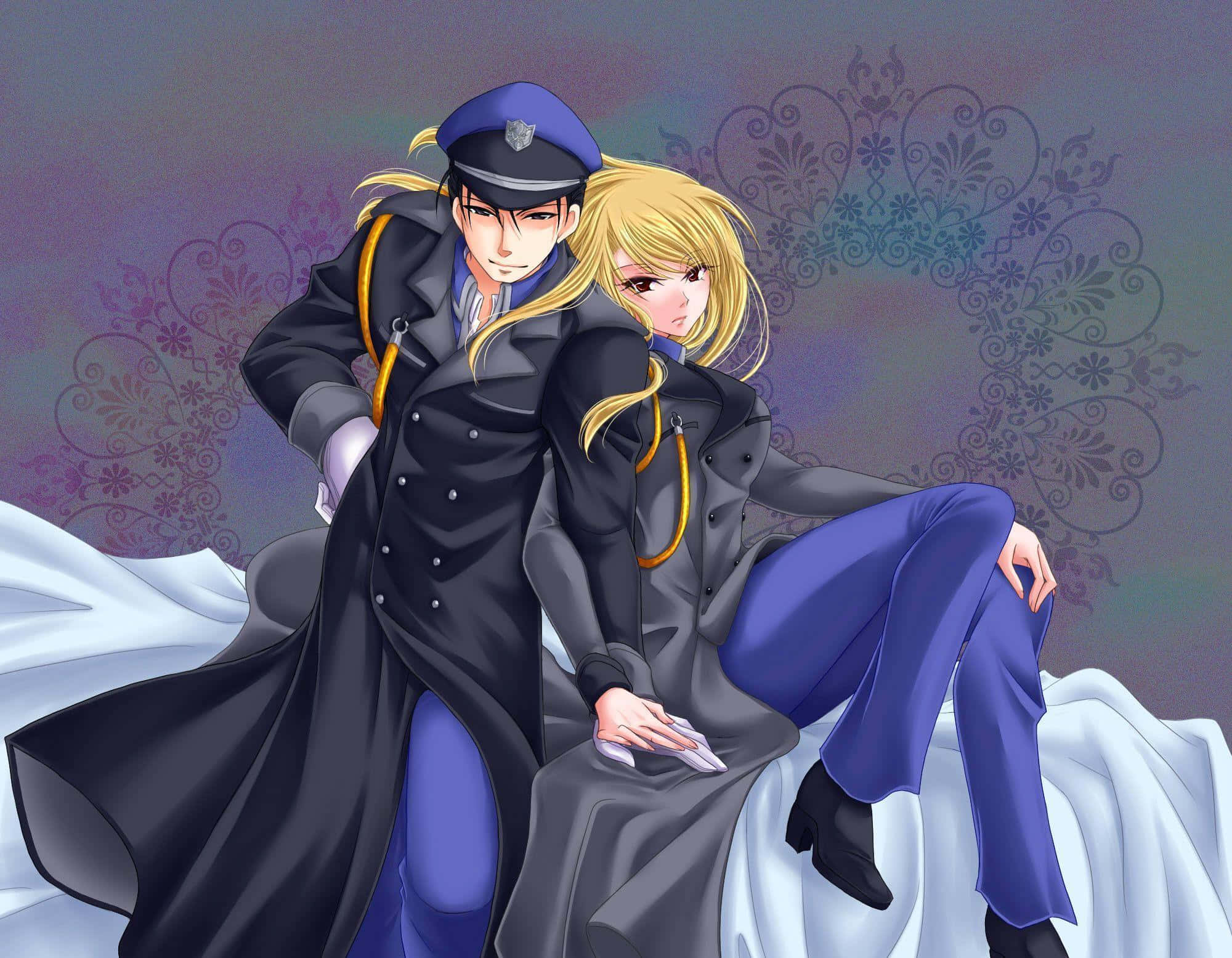Roy Mustang, dark coats, blue pants, Full HD Desktop Wallpaper