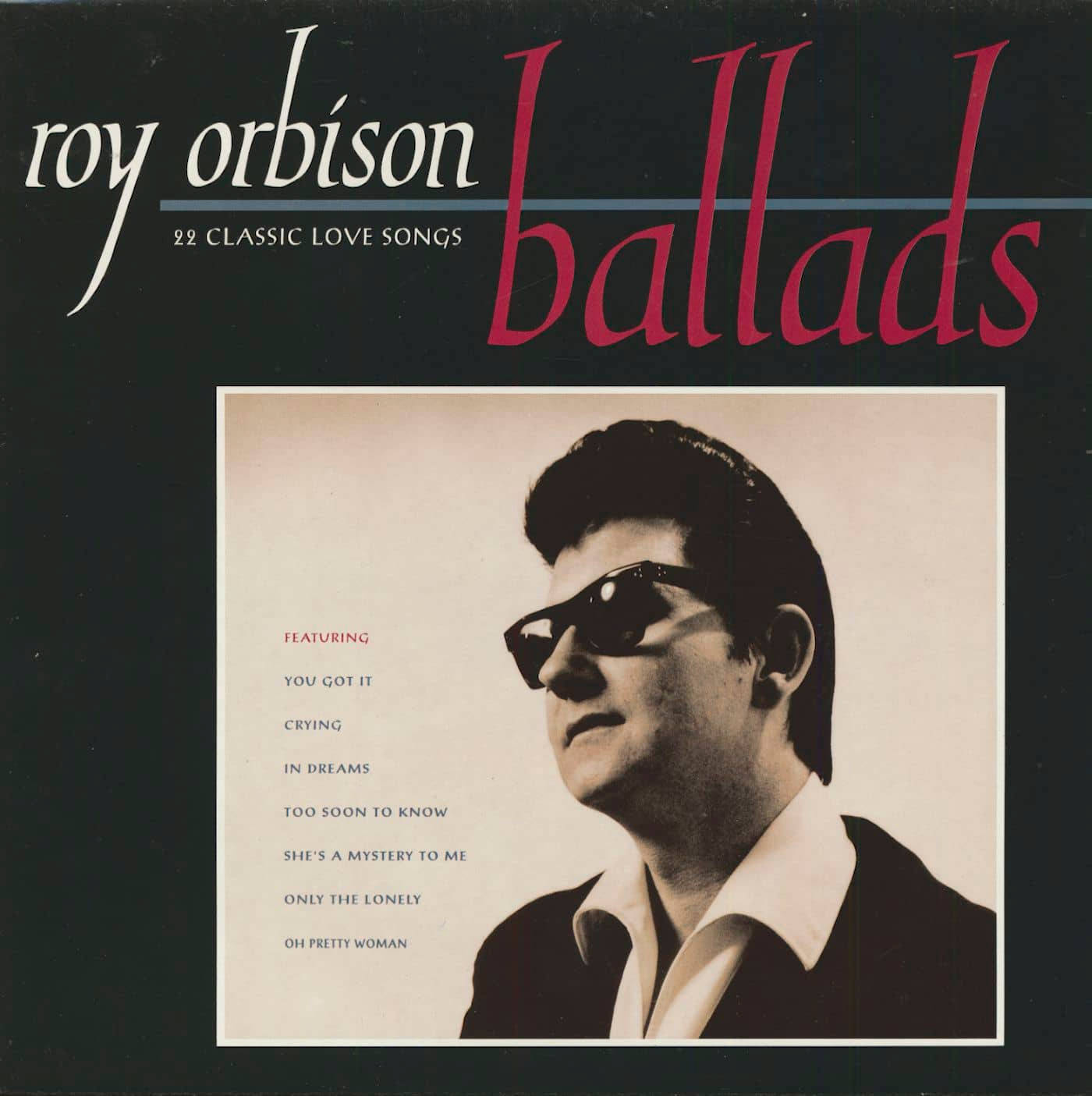 Roy Orbison, Ballads, album cover, HD Phone Wallpaper