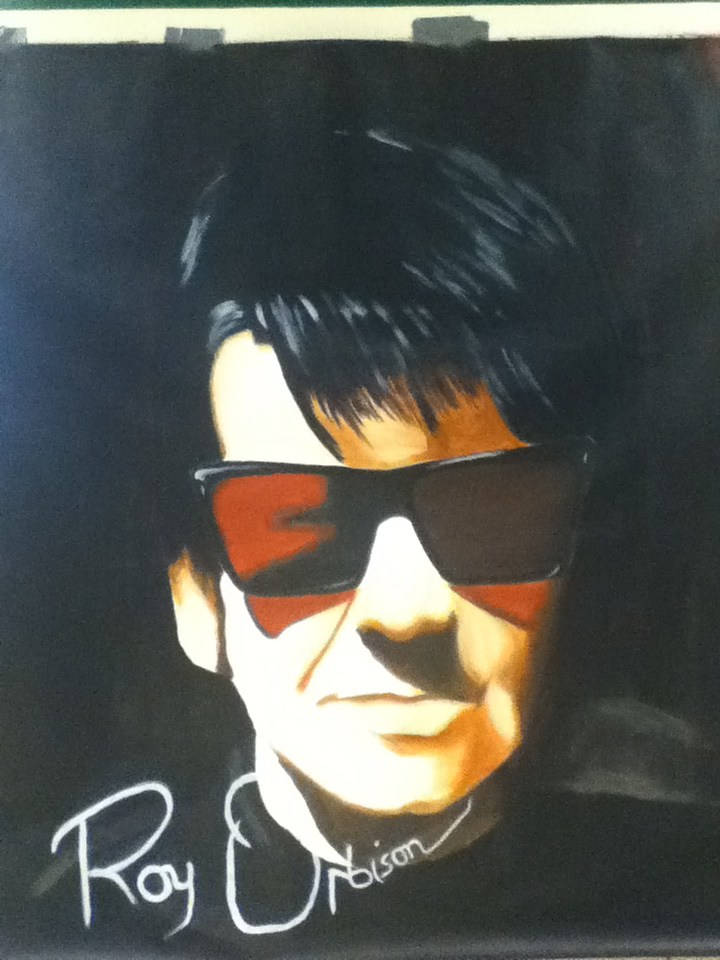 Roy Orbison, dark sunglasses, signature, SD Phone Wallpaper