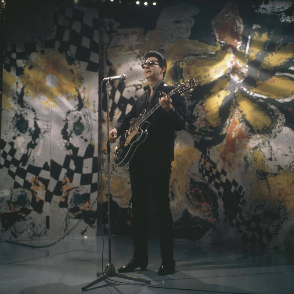 Roy Orbison, graffiti studio, sunglasses, SD Desktop Wallpaper