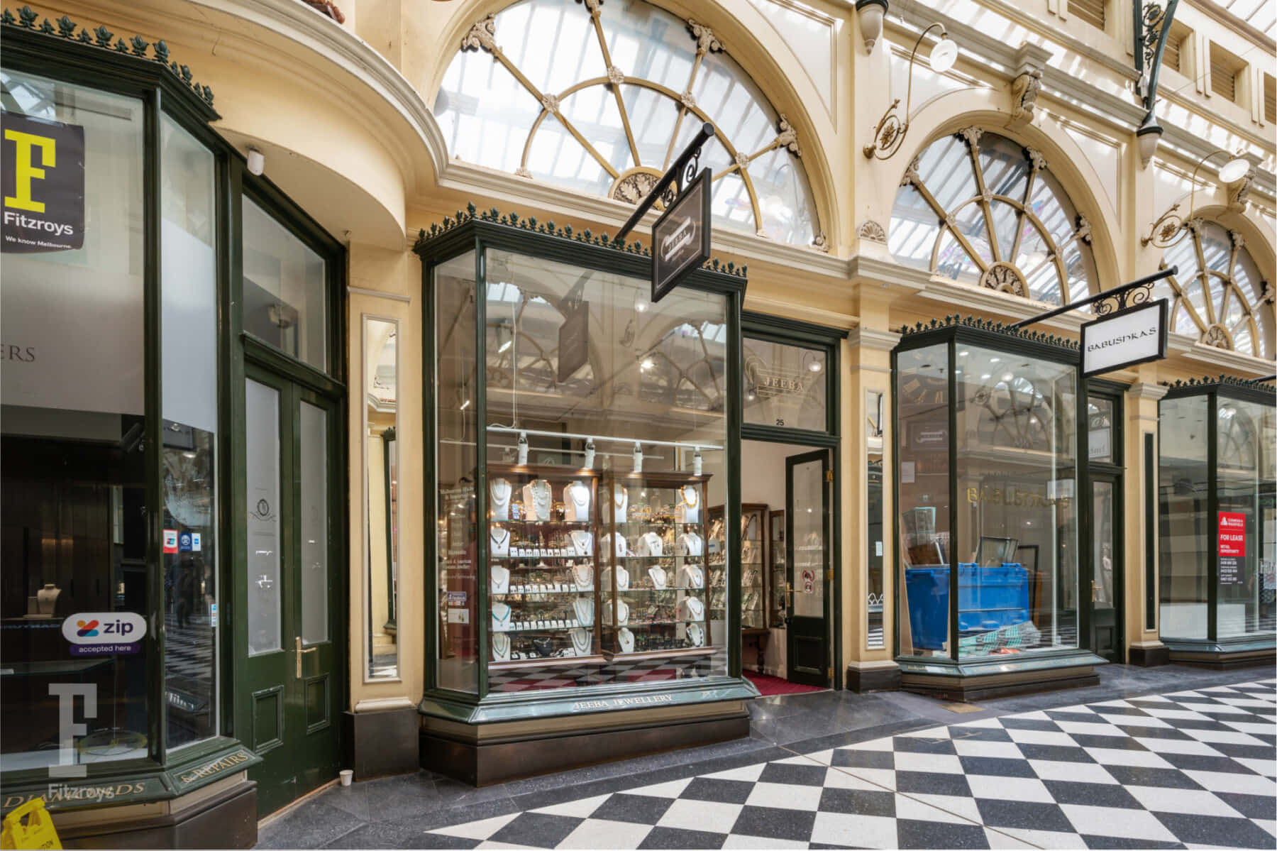 Royal Arcade Melbourne, checkered floor, ornate glass windows, HD Desktop Wallpaper