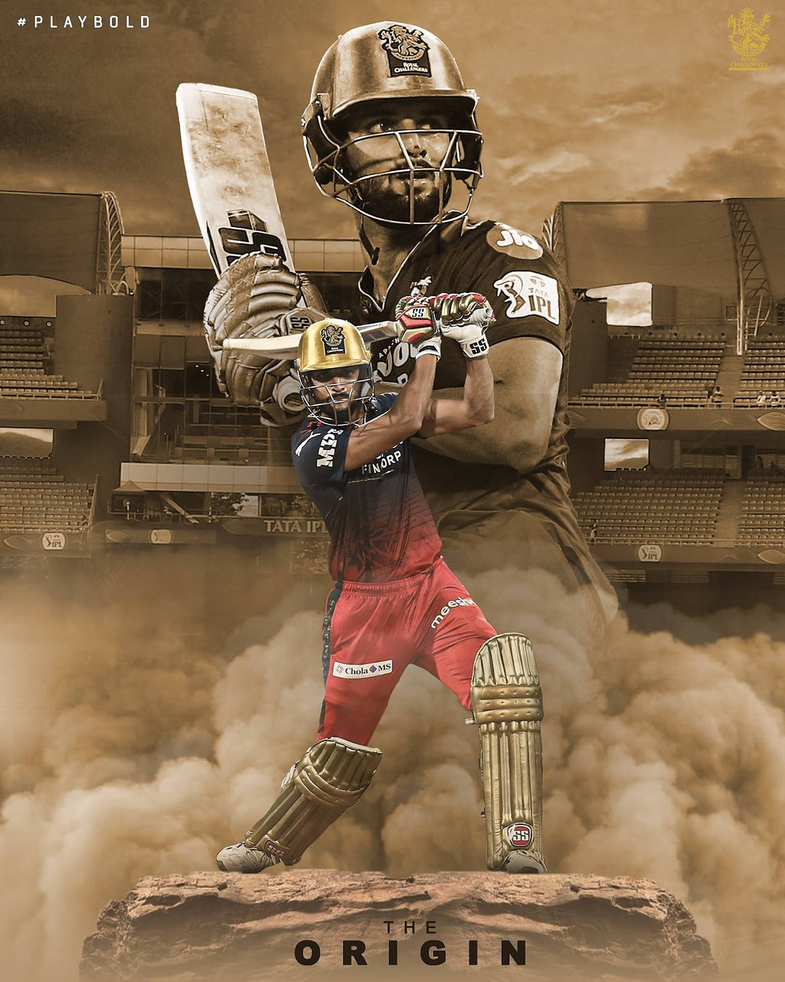 Royal Challengers Bangalore, cricket batsman, red gear, Full HD Phone Wallpaper