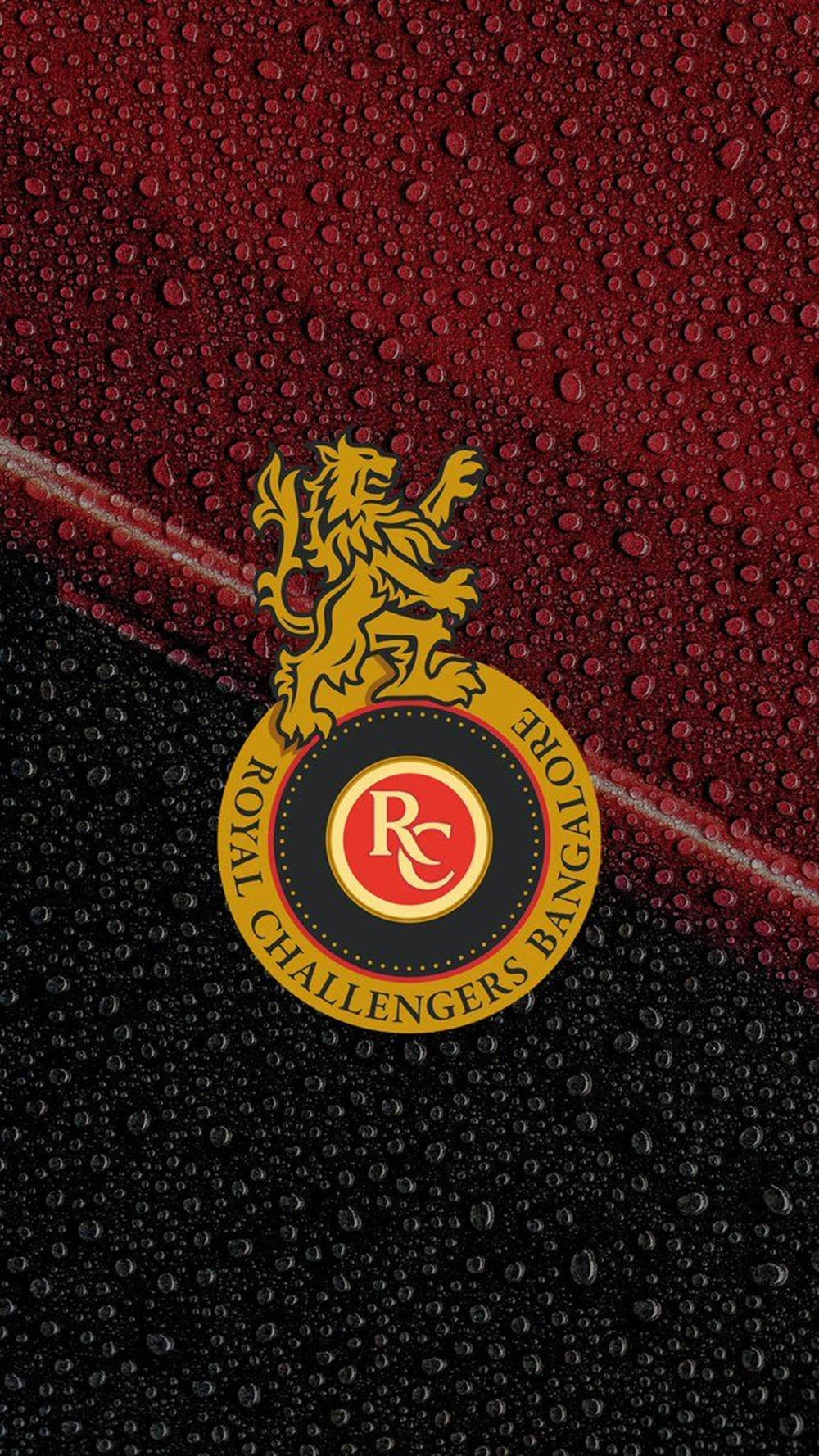 Royal Challengers Bangalore, yellow lion, gold and red, HD Phone Wallpaper