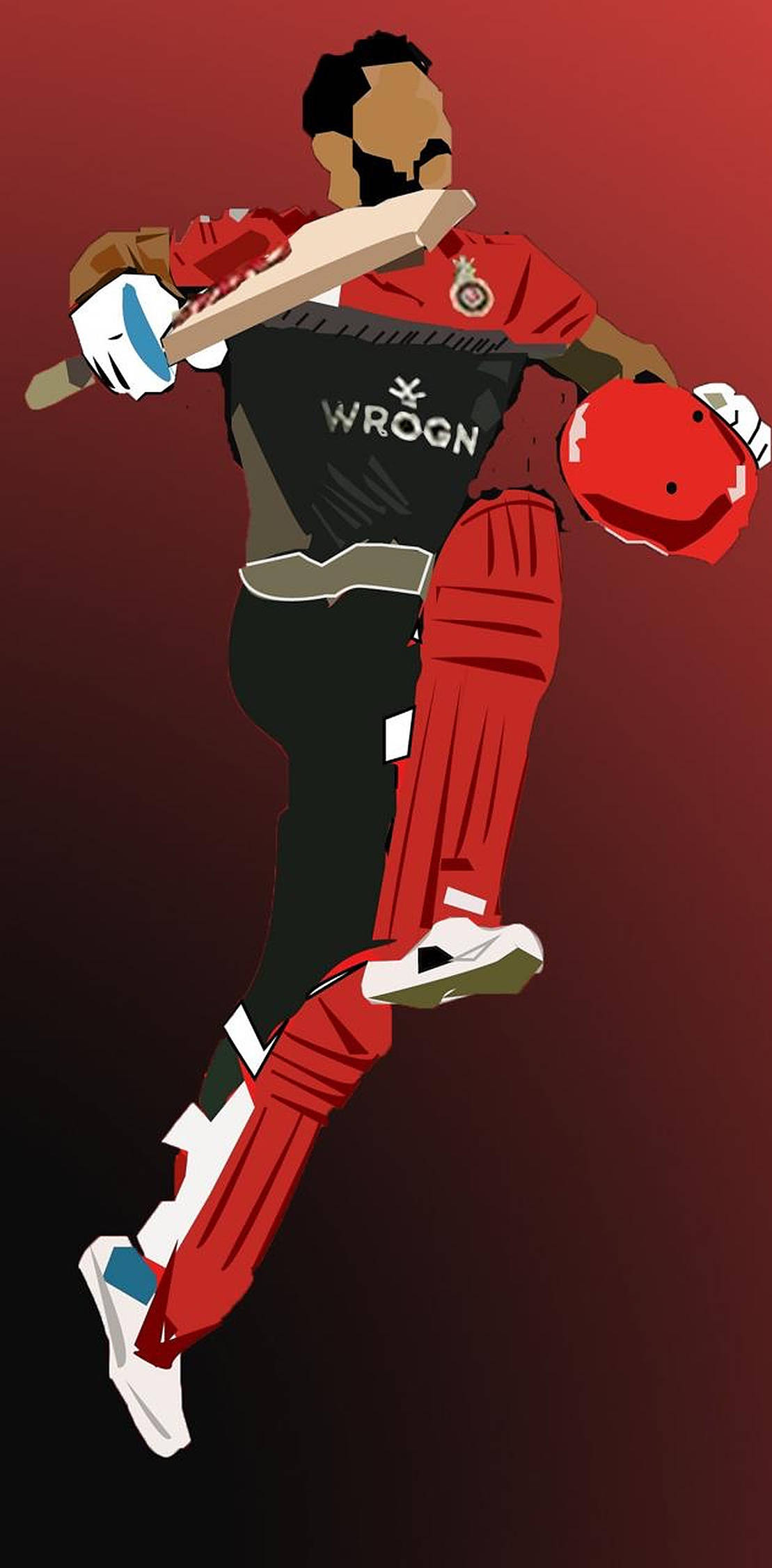 Royal Challengers Bangalore, red gear, bat, Full HD Phone Wallpaper