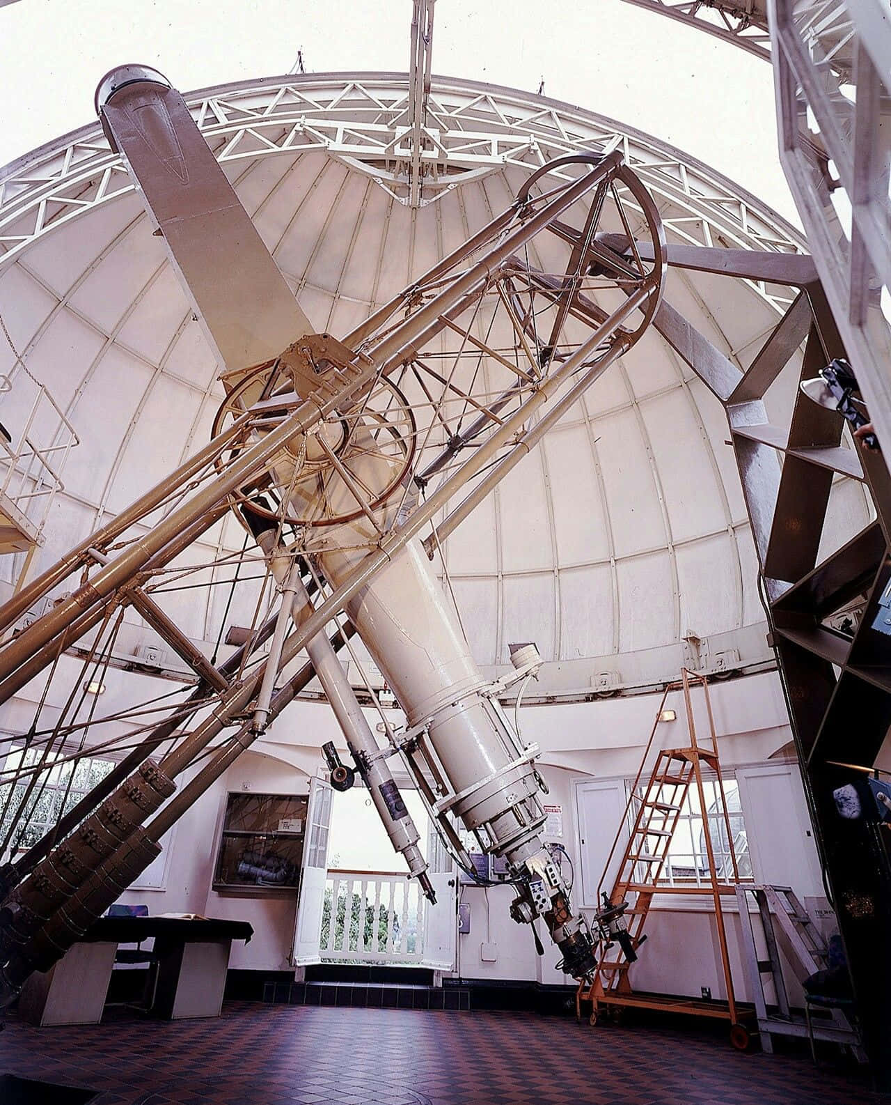 Royal Observatory, starry night sky, massive telescope, HD Phone Wallpaper