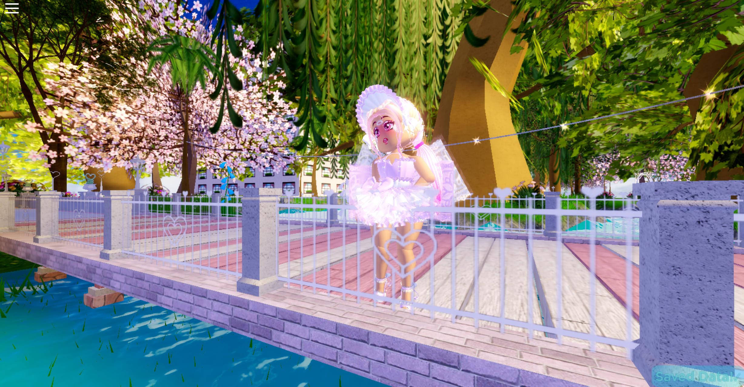 Royale High, park bridge, pink tutu, Full HD Desktop Wallpaper