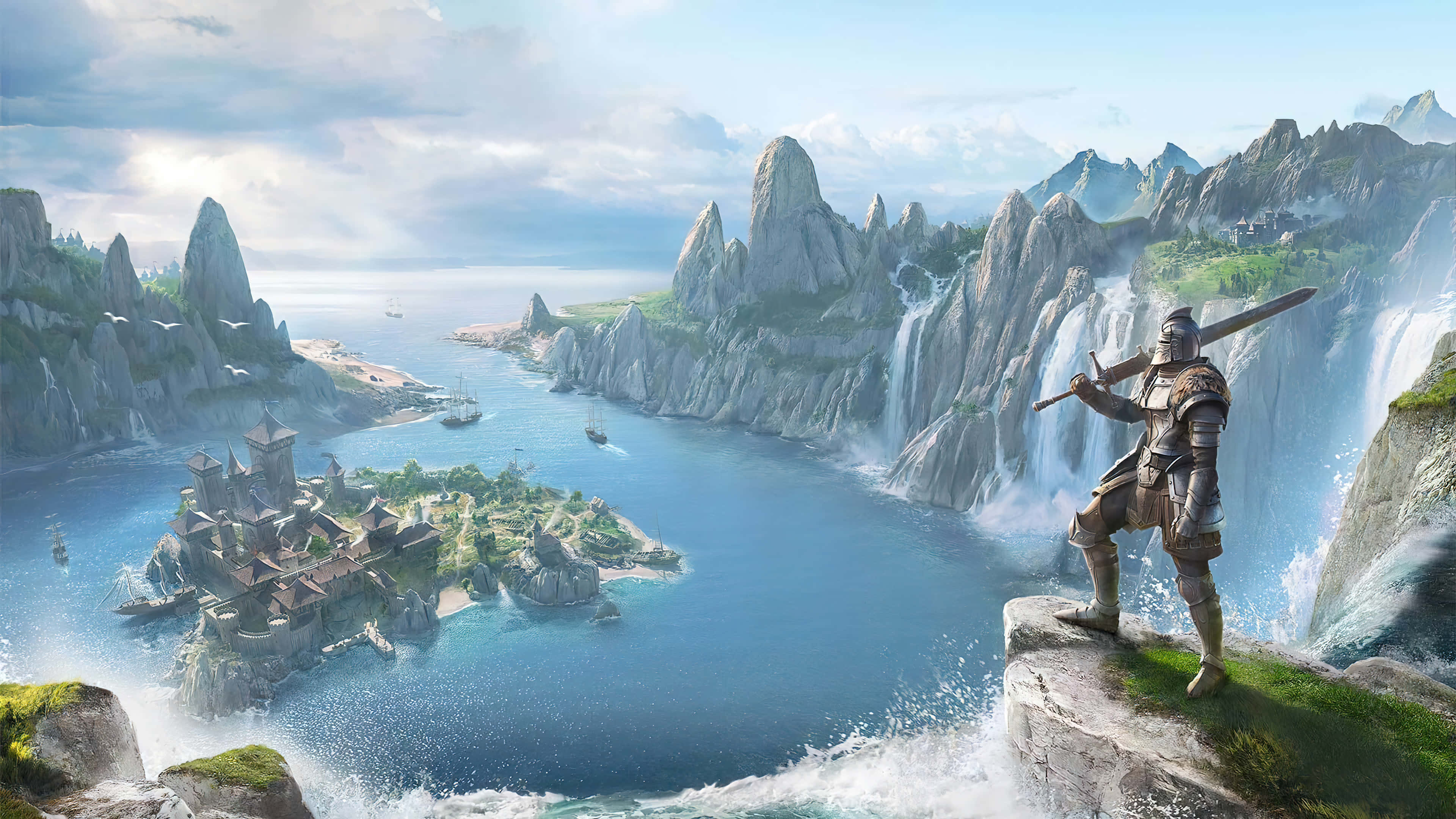 RPG, 3840 x 2160, knight in armor, 4K Desktop Wallpaper