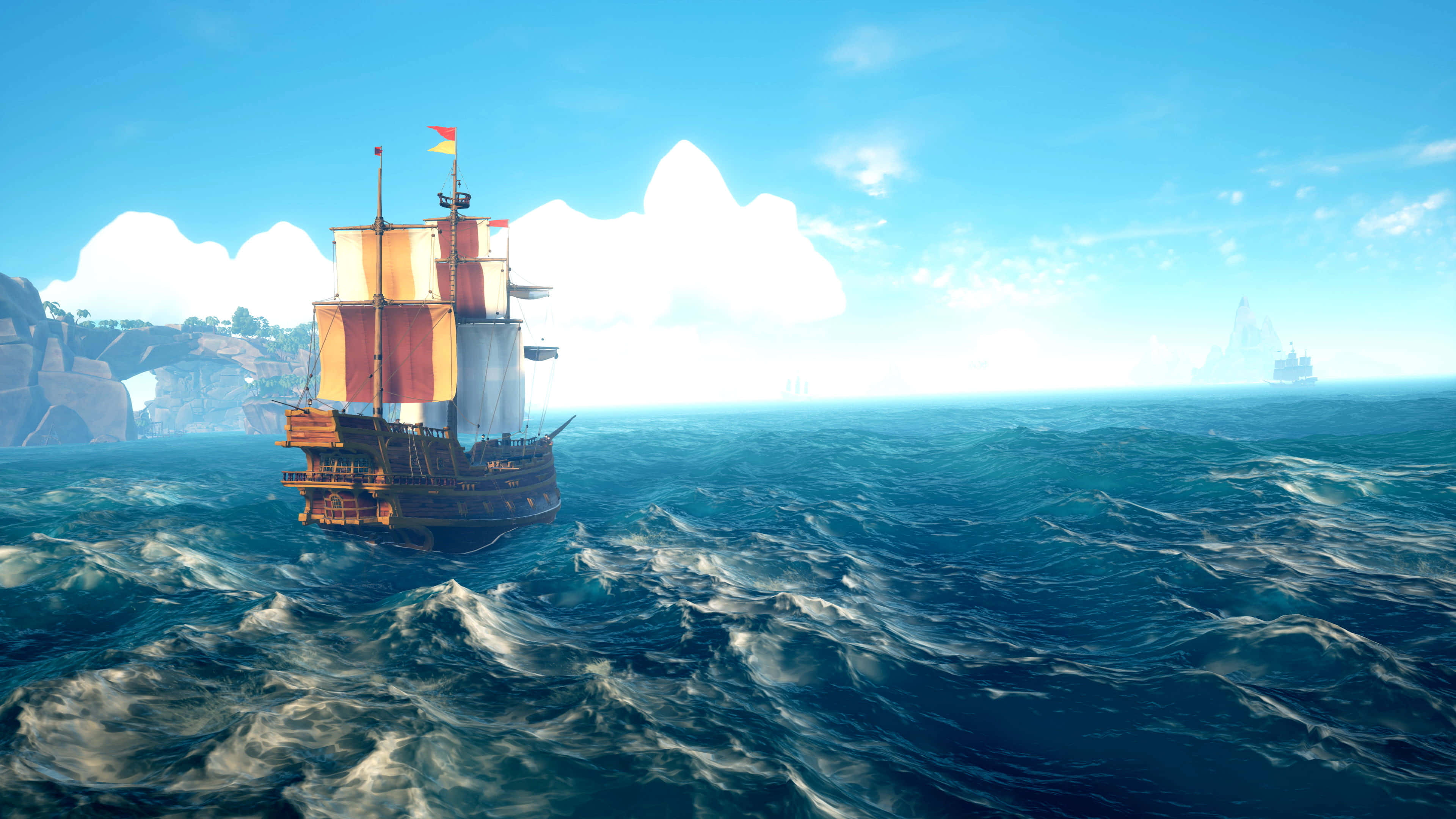 RPG, 3840 x 2160, sailing ship, 4K Desktop Wallpaper
