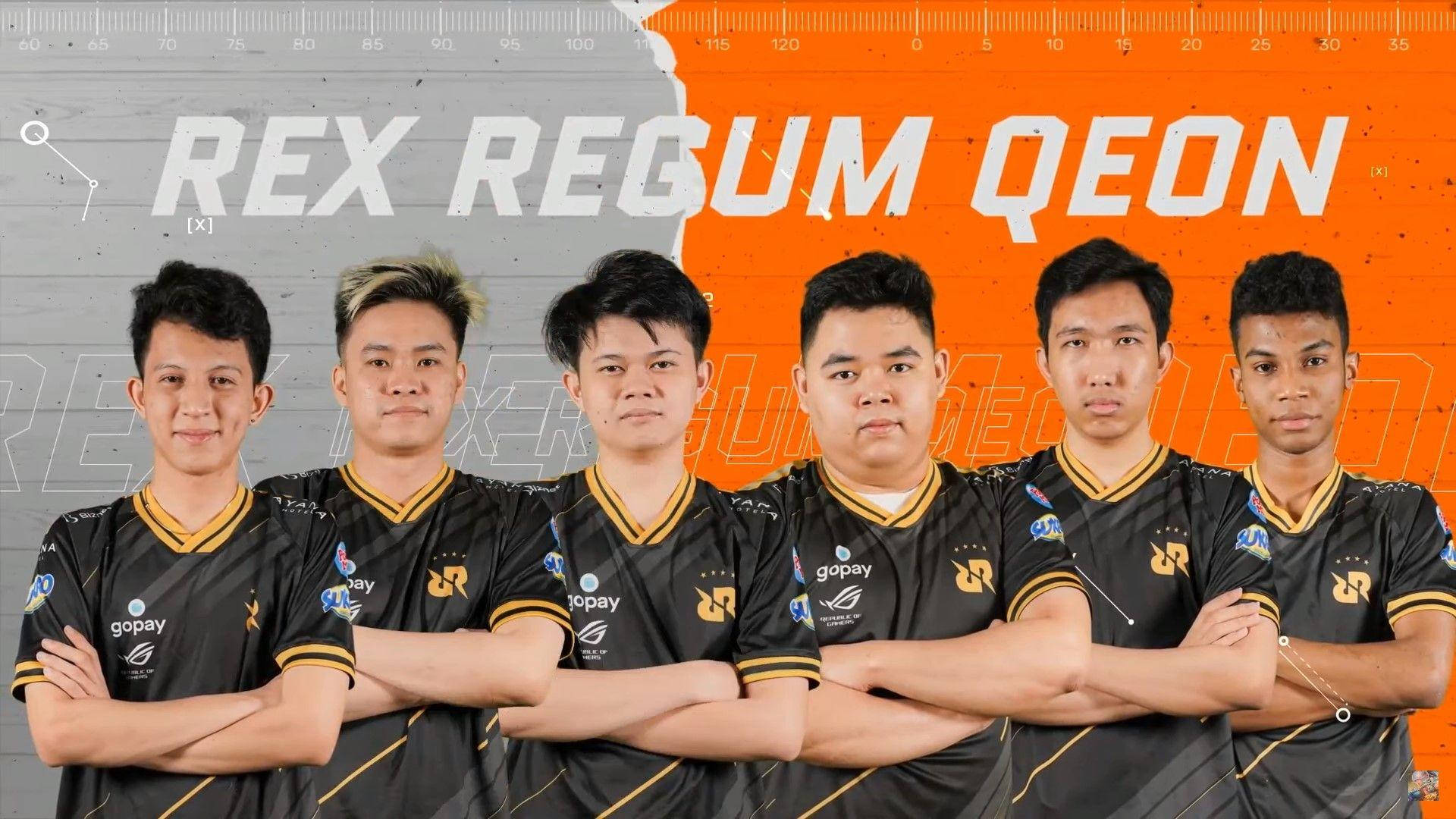 Rrq, black and gold jerseys, split gray and orange background, Full HD Desktop Wallpaper