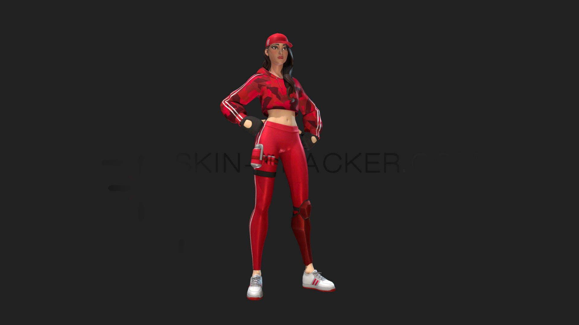 Ruby Fortnite, 3D Illustration, female character, Full HD Desktop Wallpaper