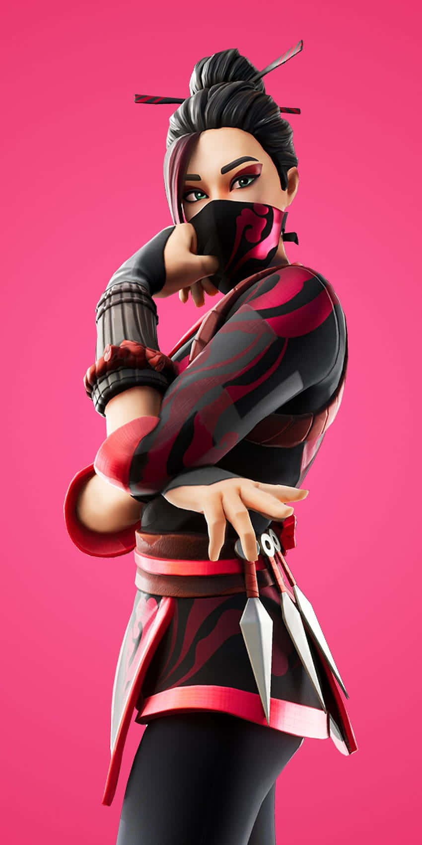 Ruby, Fortnite Skin, ninja character, HD Phone Wallpaper