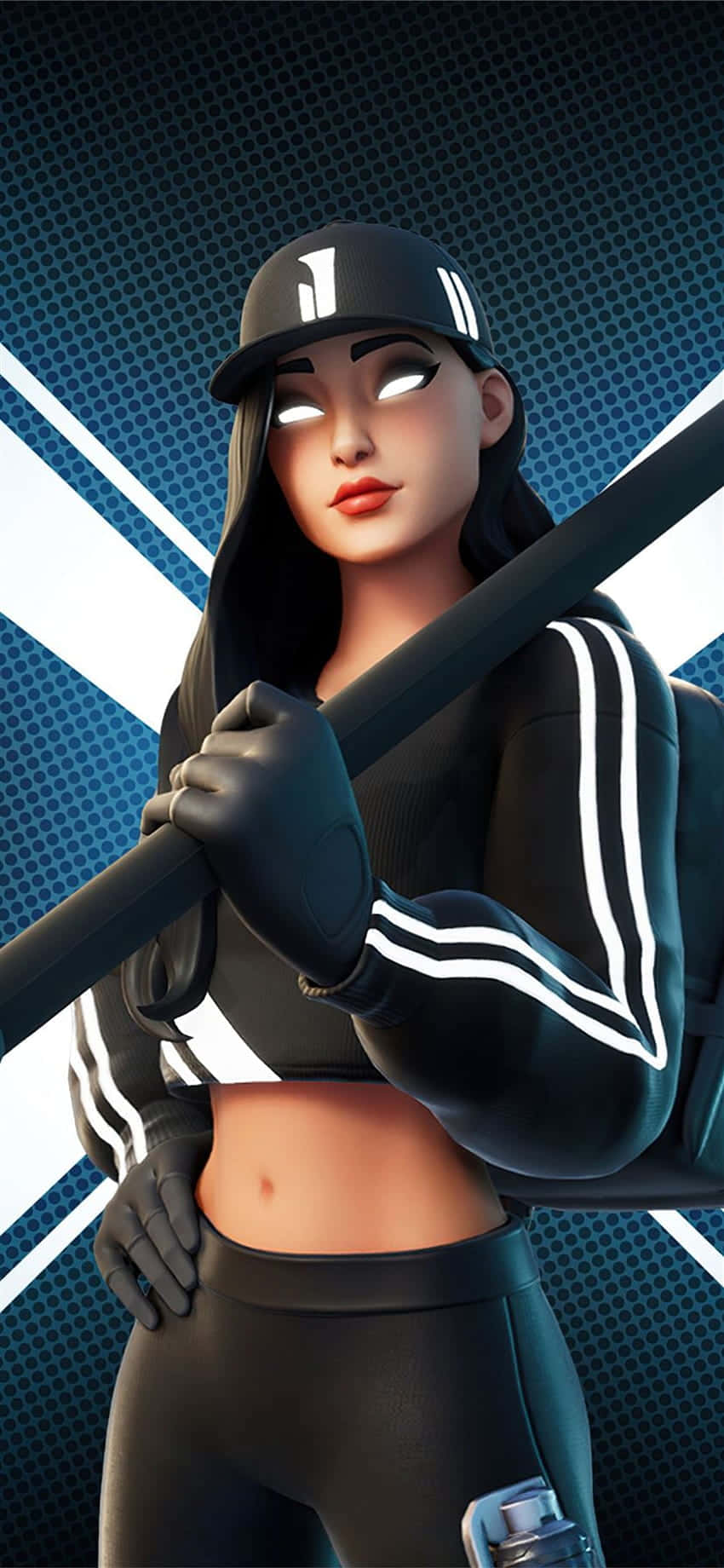 Ruby Fortnite, female athlete, black sportswear, HD Phone Wallpaper
