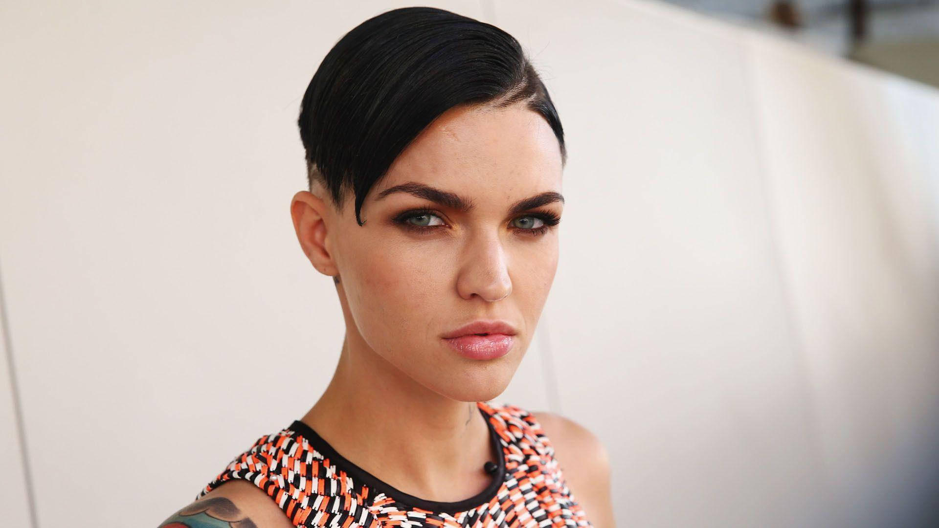 Ruby Rose, undercut hair, short black hair, Full HD Desktop Wallpaper