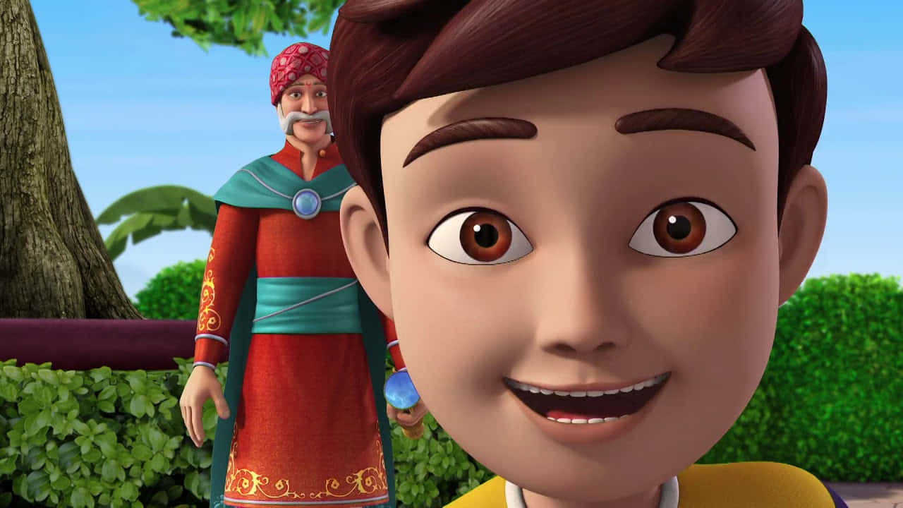 Rudra Cartoon, grandfather, brown eyes, HD Desktop Wallpaper
