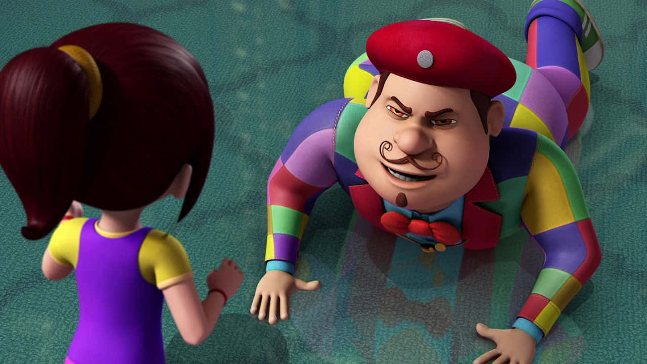 Rudra Cartoon, cartoon girl, grumpy clown, HD Desktop Wallpaper