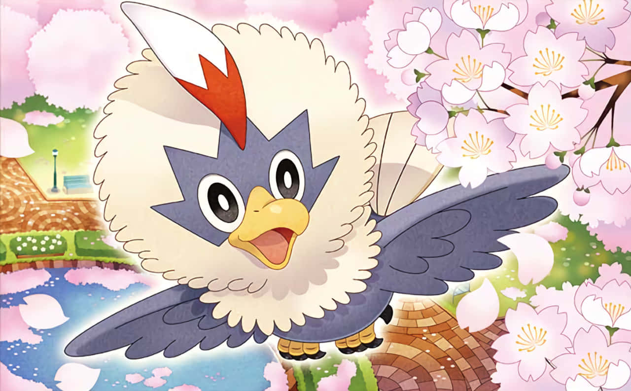Rufflet, cherry blossom flowers, pink cherry blossoms, HD Desktop Wallpaper