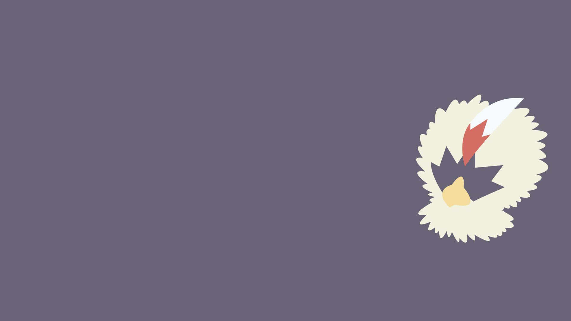 Rufflet, cream feathers, red lightning bolt, Full HD Desktop Wallpaper