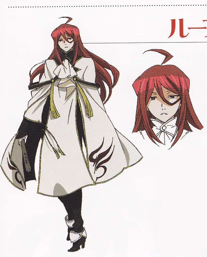 Rufus Barma, long red hair, white coat, SD Phone Wallpaper