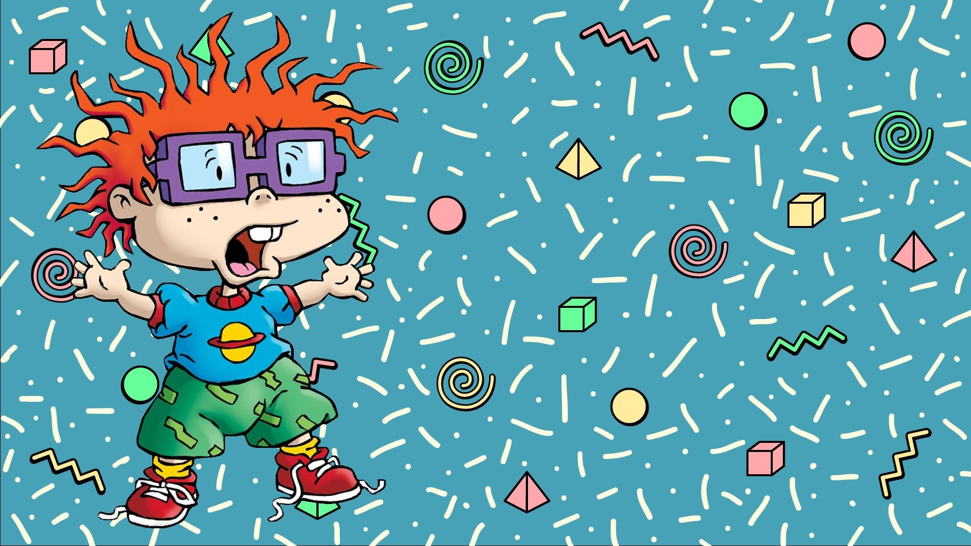 Rugrats, red hair, glasses, Full HD Desktop Wallpaper