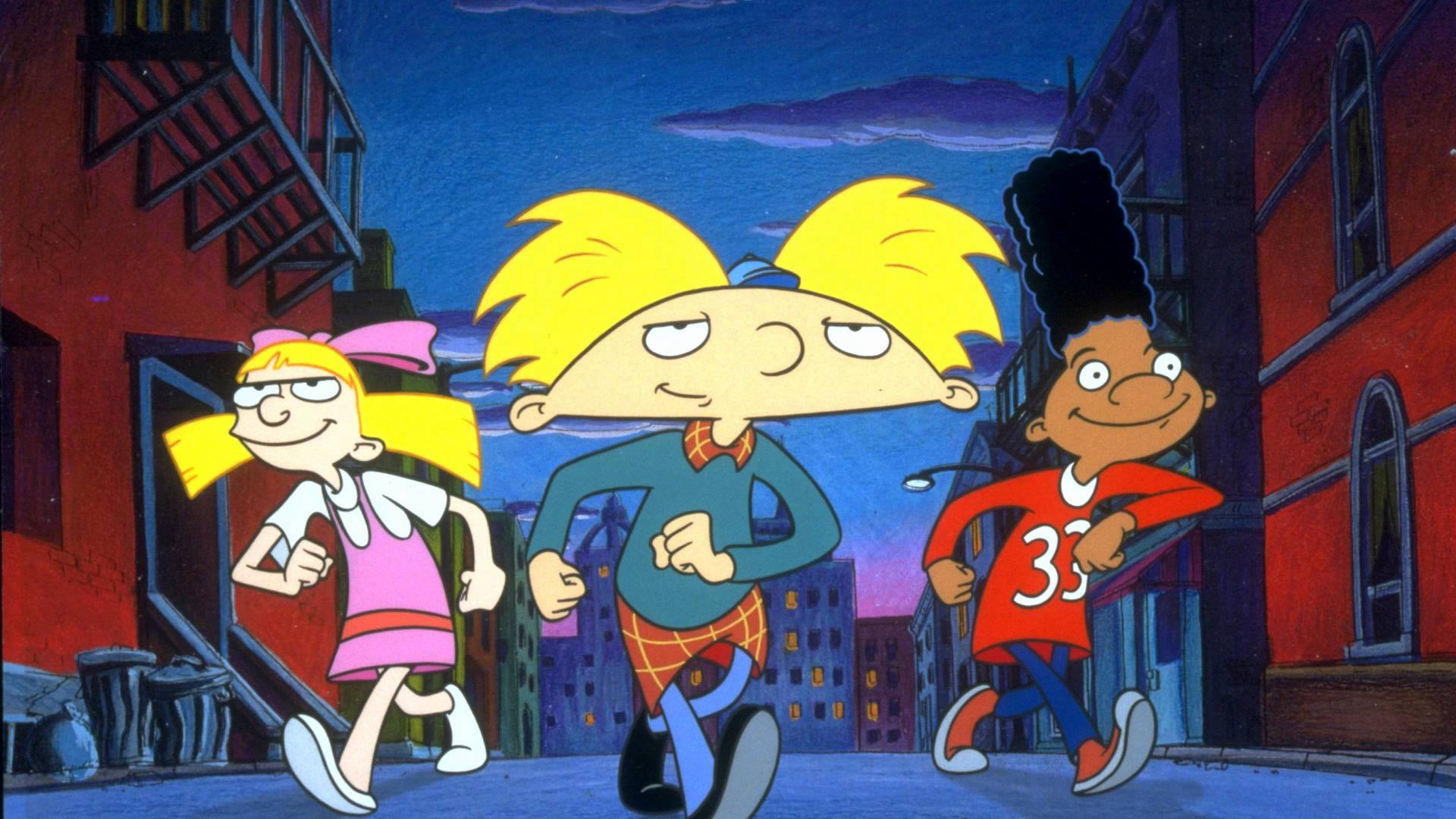 Rugrats, twilight, colorful urban alley, Full HD Desktop Wallpaper