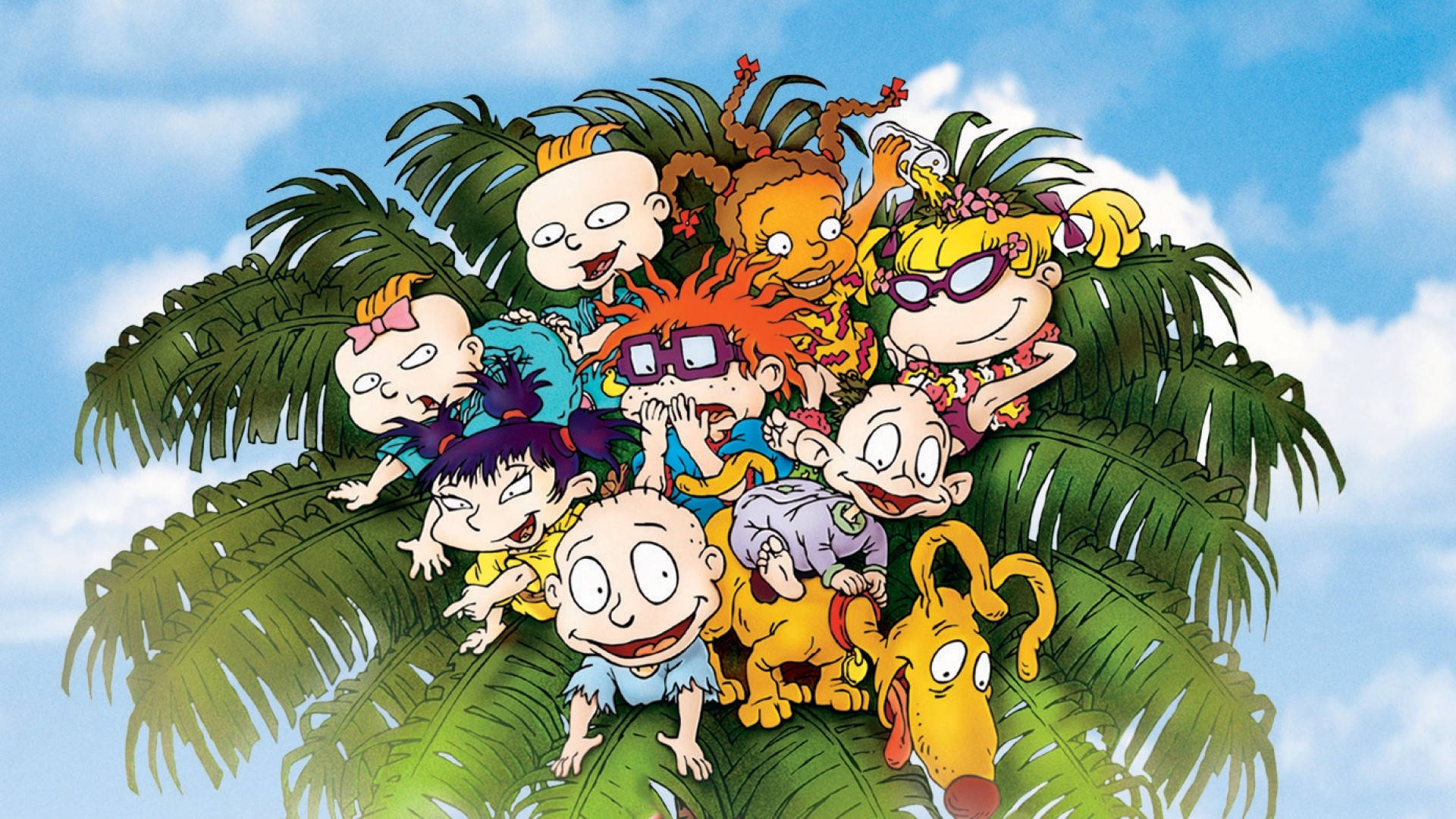 Rugrats, animated toddlers, dog, Full HD Desktop Wallpaper