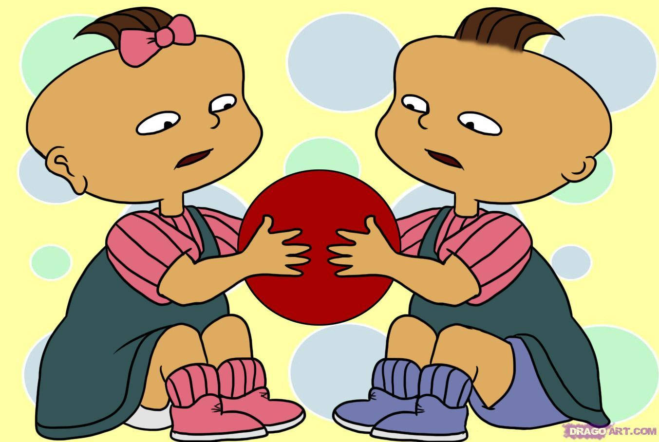 Rugrats, twins, cartoon babies, HD Desktop Wallpaper