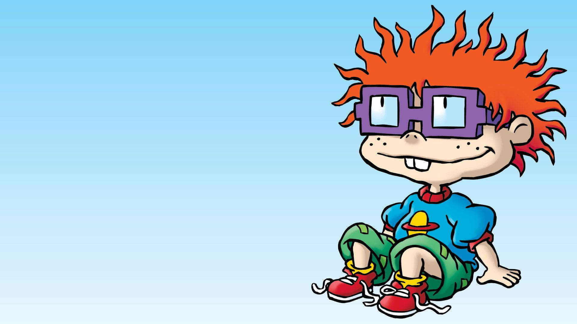 Rugrats, spiky red hair, purple glasses, Full HD Desktop Wallpaper