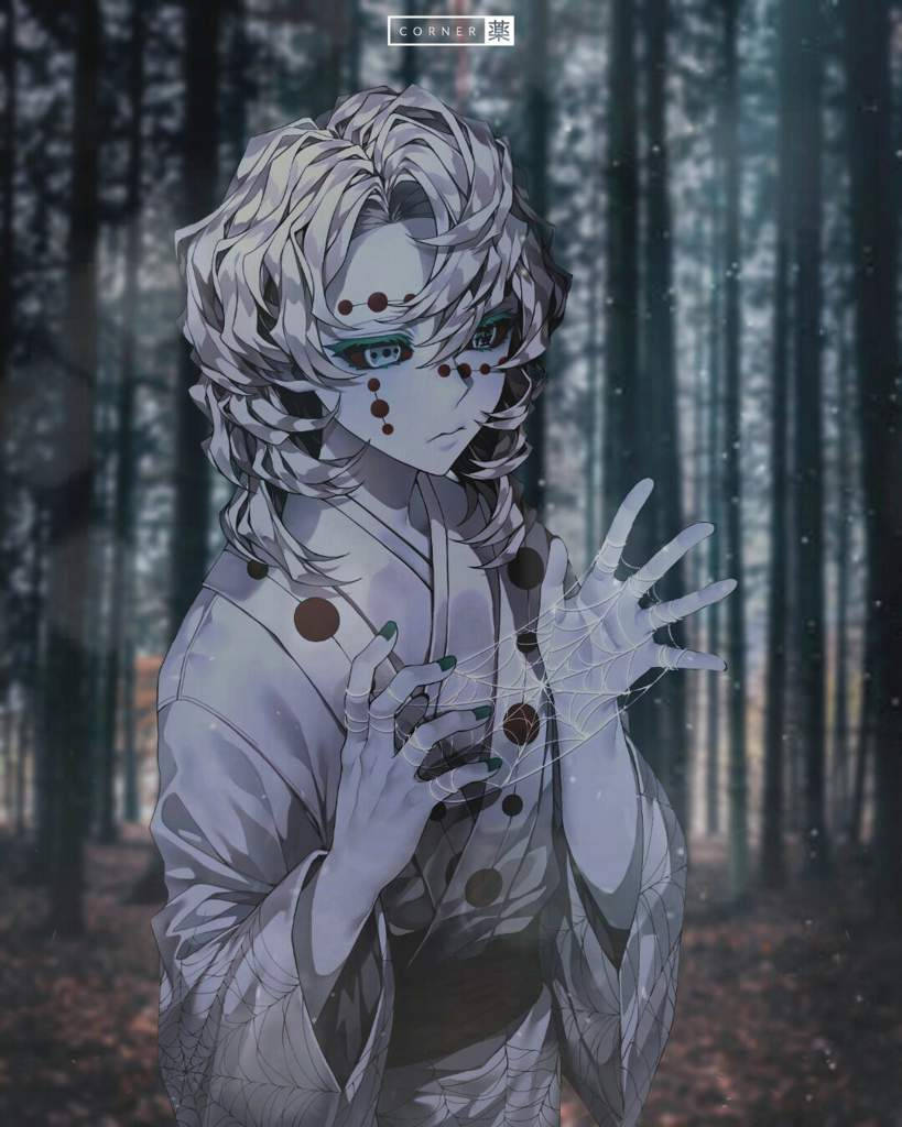 Rui Demon Slayer, silver hair, red spots, SD Phone Wallpaper