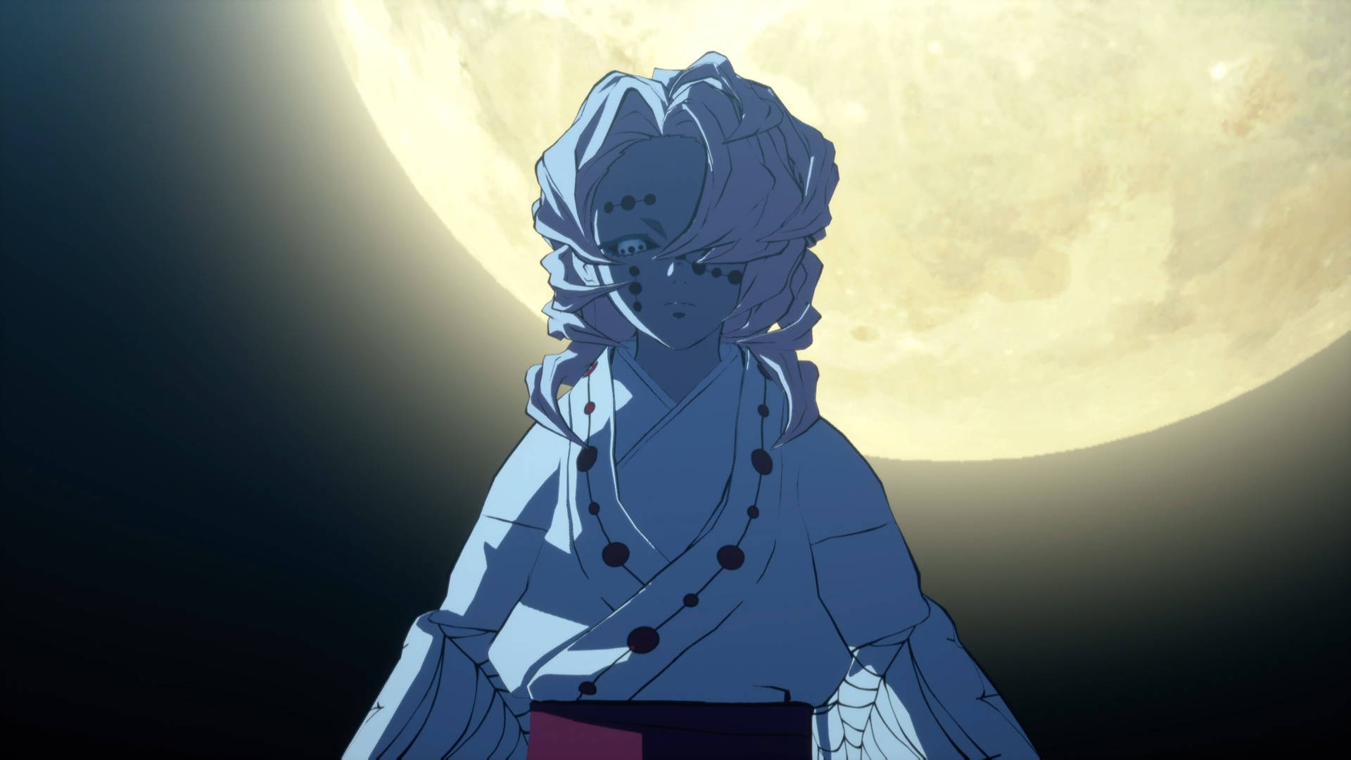 Rui, Demon Slayer, full moon, Full HD Desktop Wallpaper