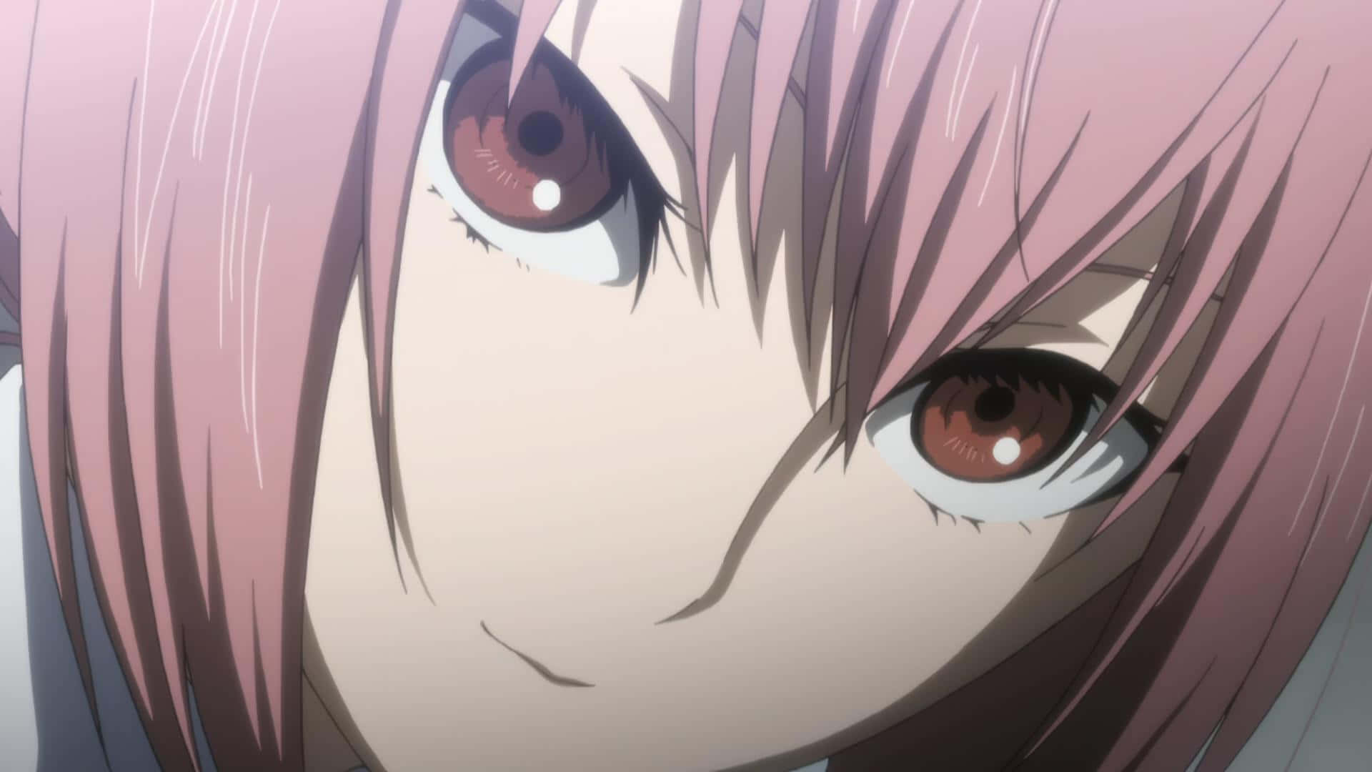 Rumiho Akiha, pink hair, intense brown eyes, Full HD Desktop Wallpaper