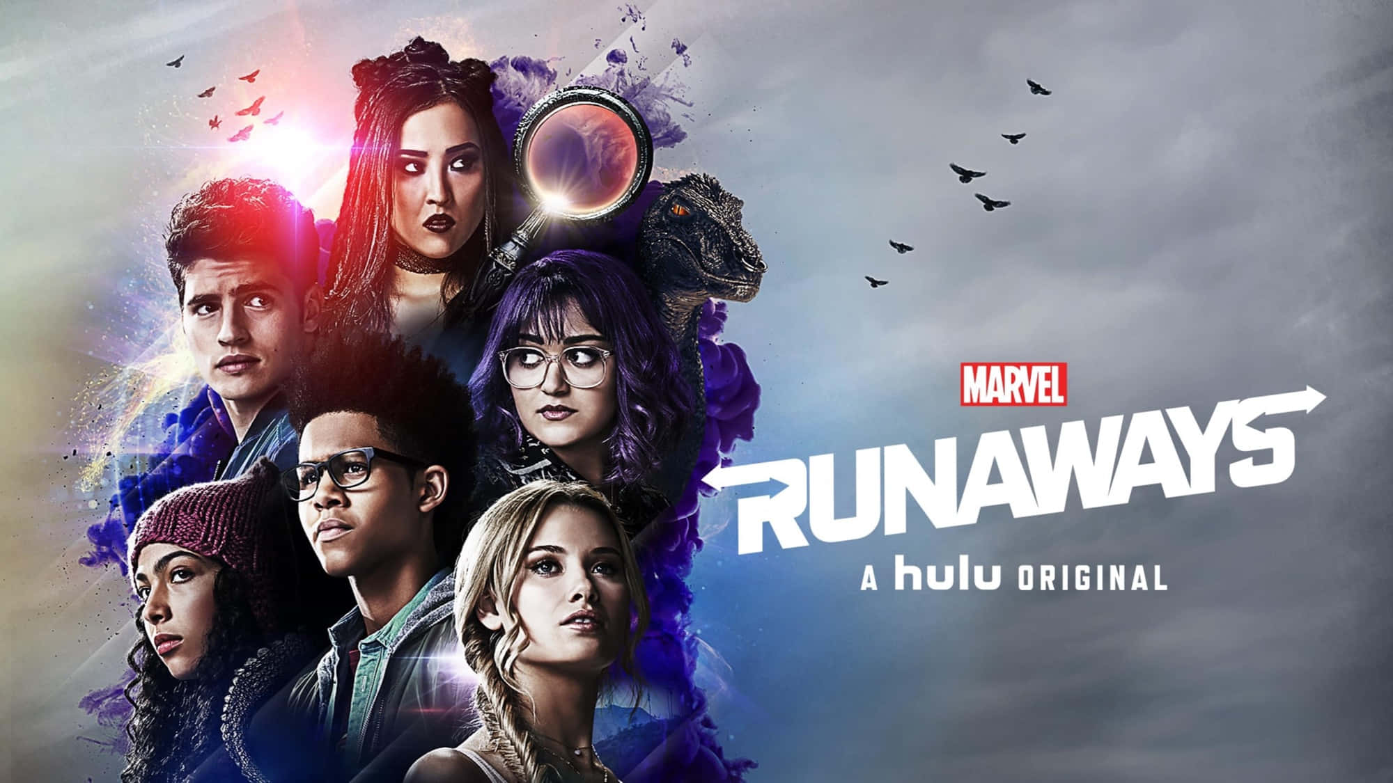 Runaways, six young heroes, glowing powers, Full HD Desktop Wallpaper