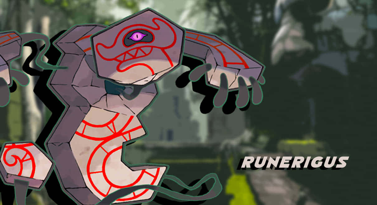 Runerigus, purple, red, SD Desktop Wallpaper