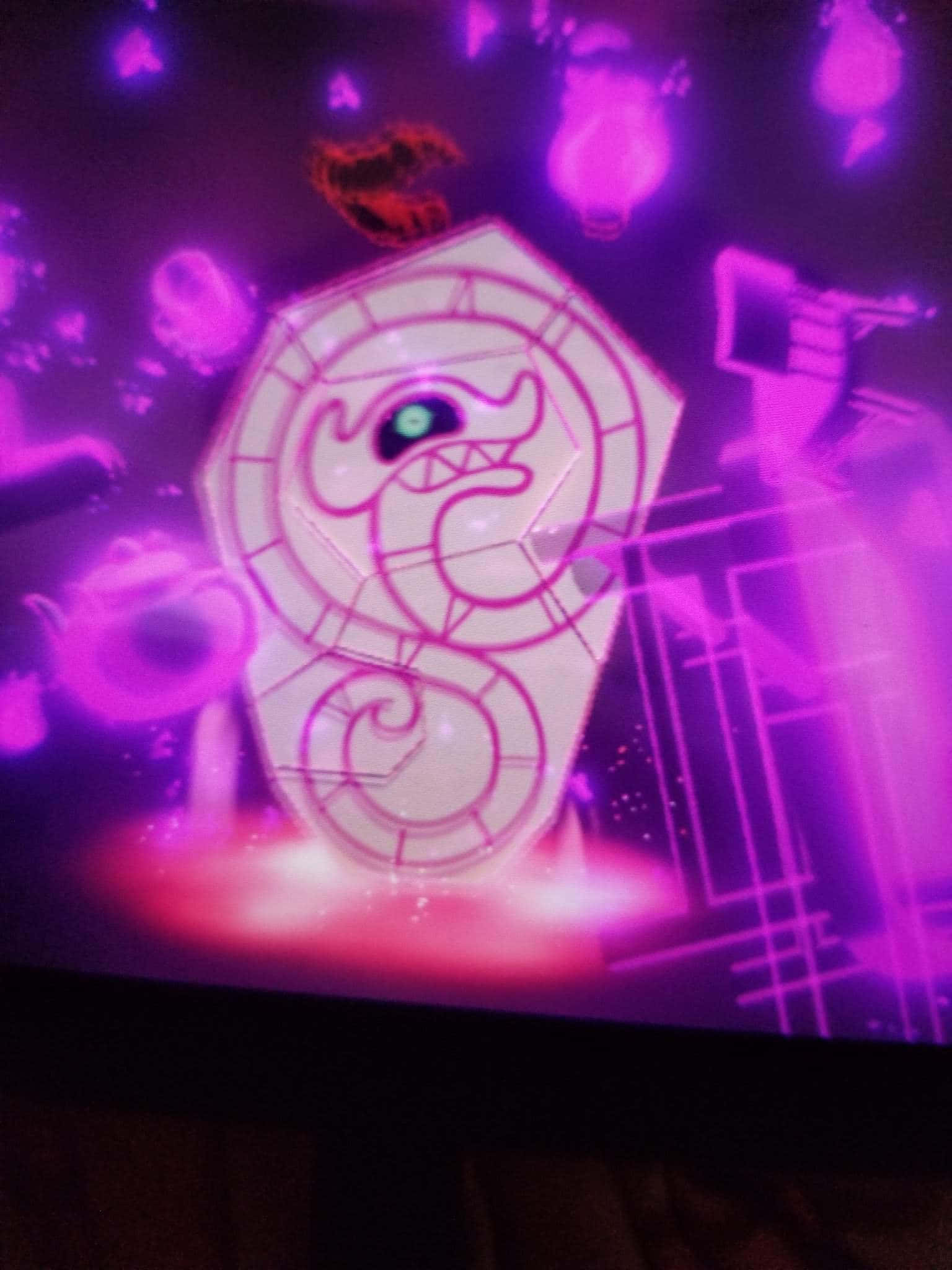 Runerigus, purple, green eye, Full HD Phone Wallpaper