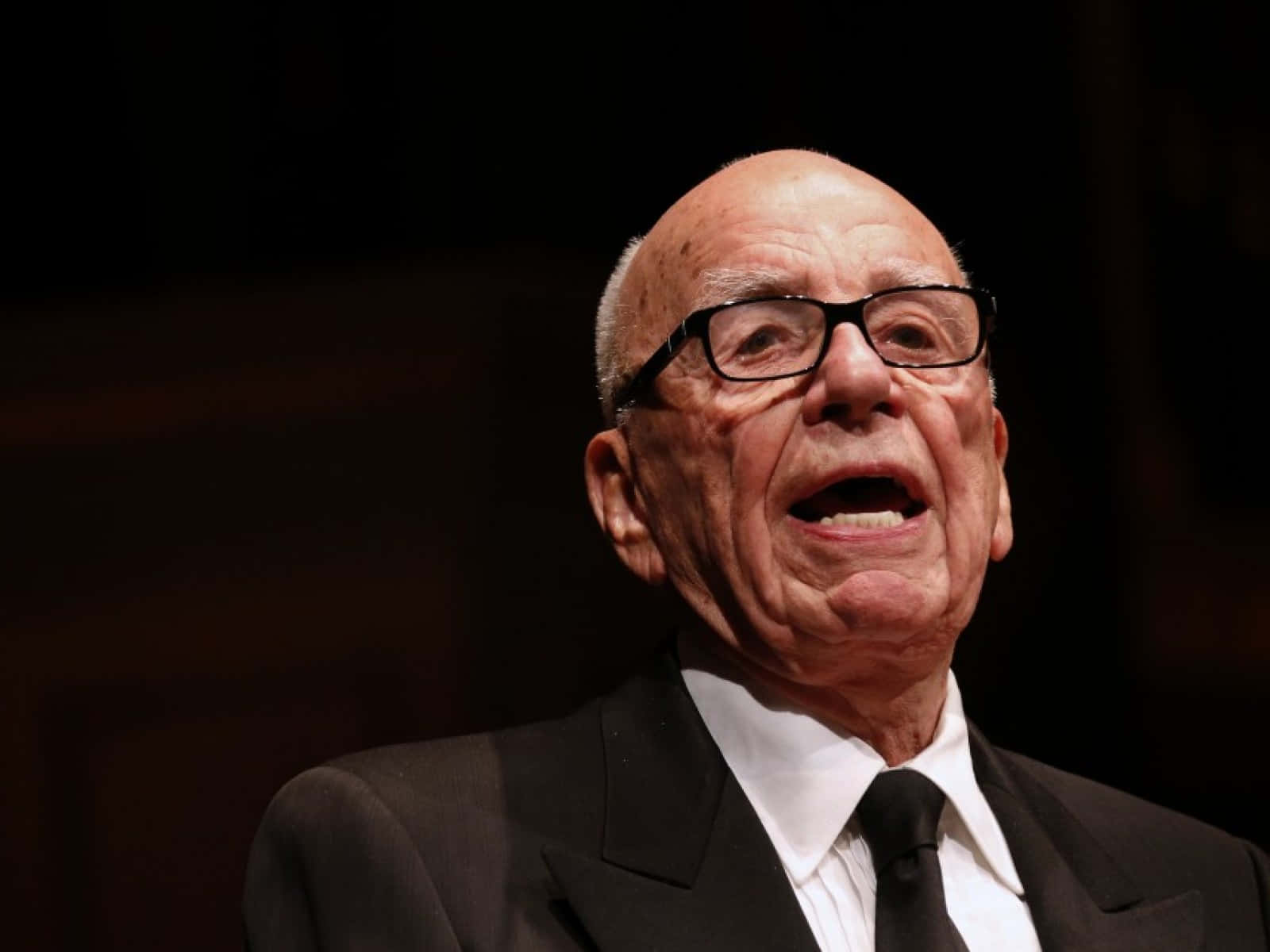 Rupert Murdoch, glasses, black suit, HD Desktop Wallpaper