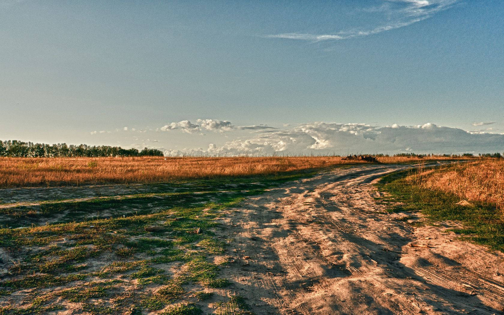 country road, rugged terrain, golden grasslands, HD Desktop Wallpaper