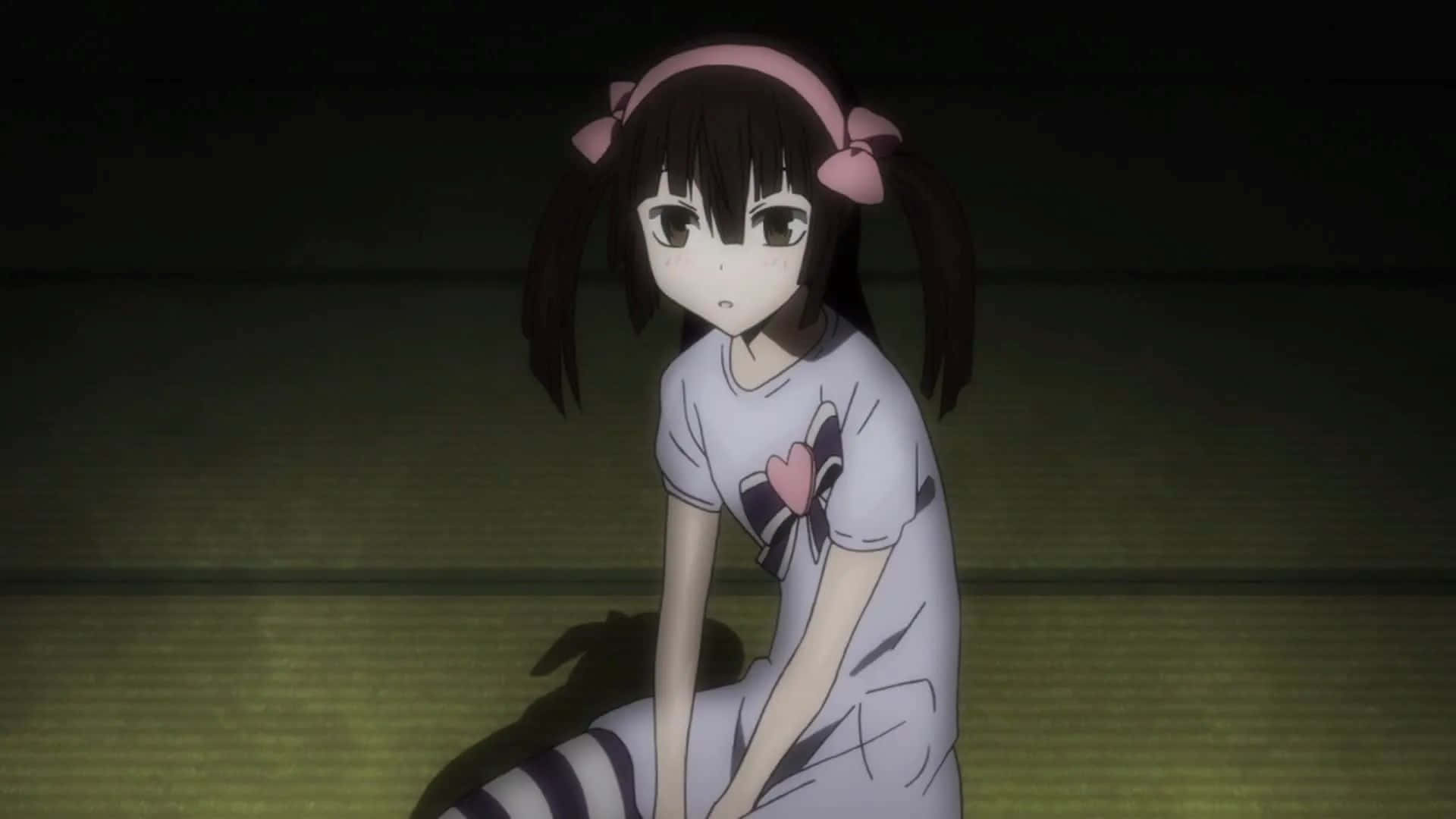 Ruri Hijiribe, dark pigtails, pink headband, Full HD Desktop Wallpaper