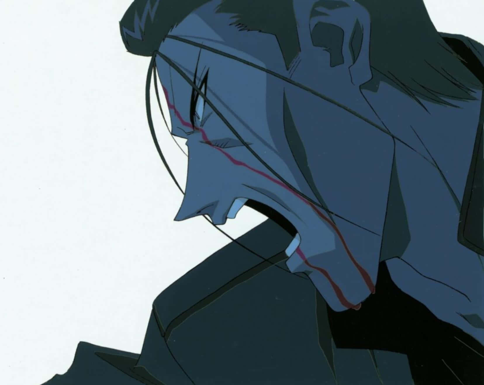 Rurouni Kenshin, Saito Hajime, blue-toned anime character, HD Desktop Wallpaper