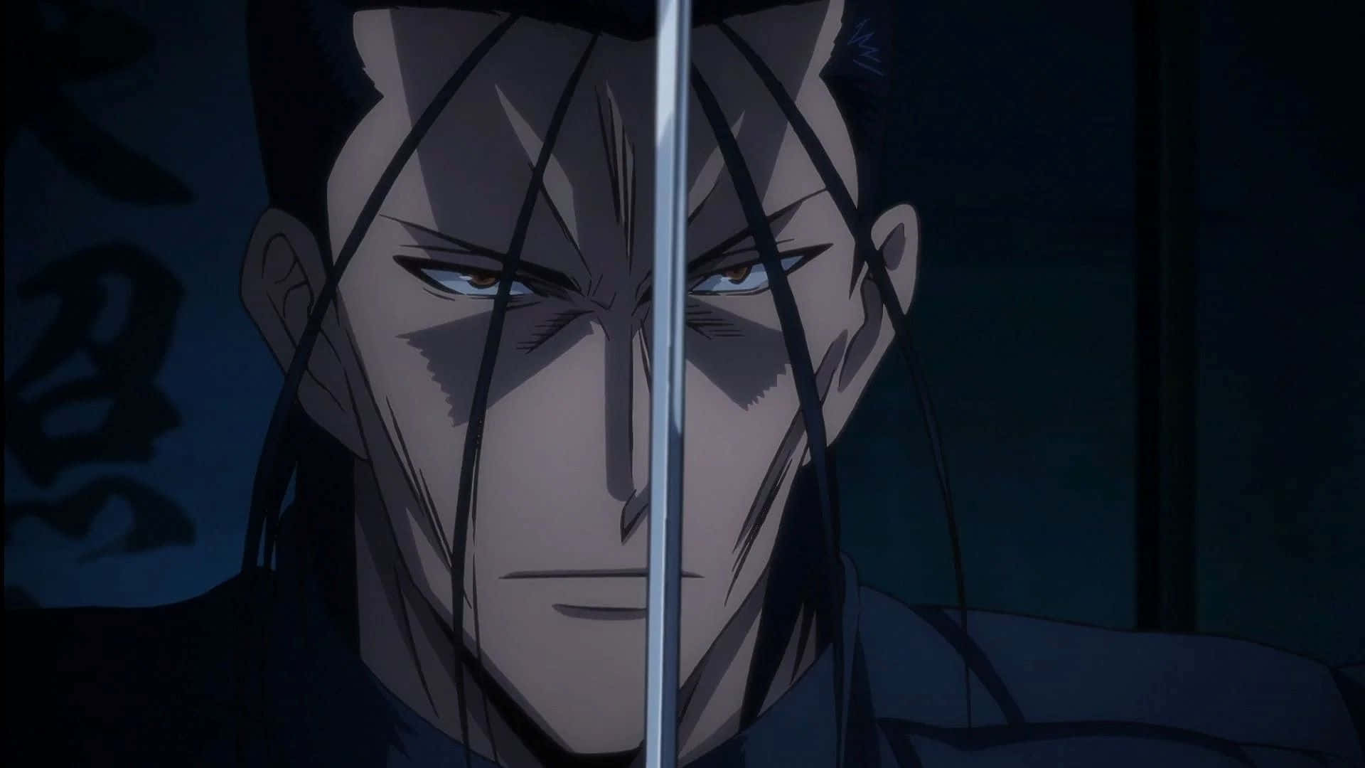 Rurouni Kenshin, Saito Hajime, stoic gaze, Full HD Desktop Wallpaper