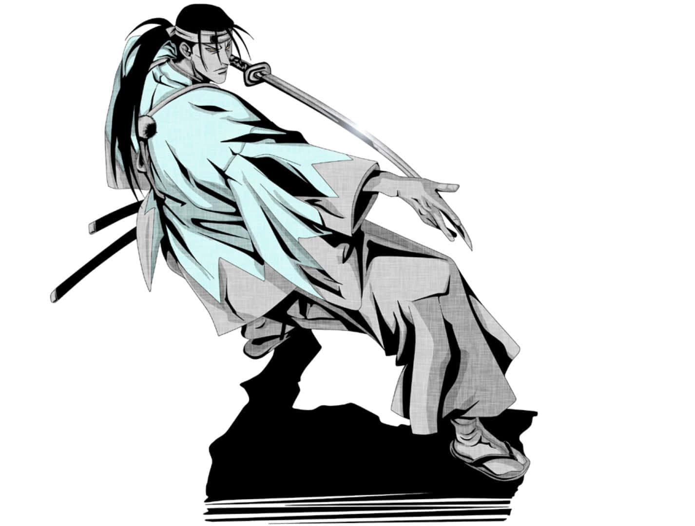 Rurouni Kenshin, Saito Hajime, stance, HD Desktop Wallpaper