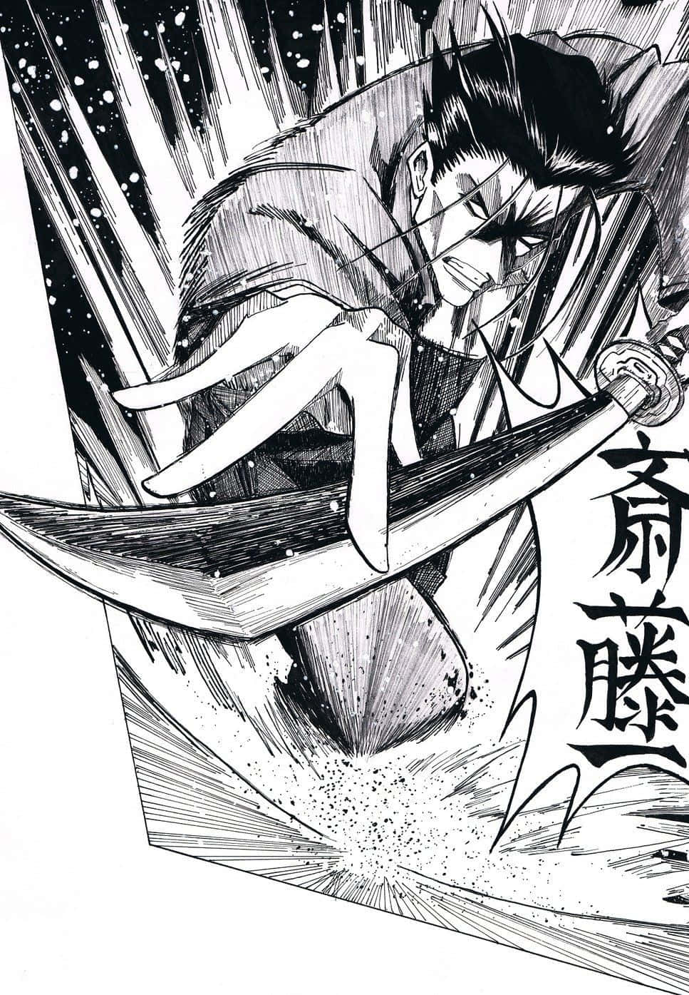 Saito Hajime, Rurouni Kenshin, katana, HD Phone Wallpaper