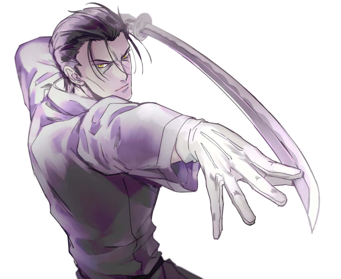 Saito Hajime, Rurouni Kenshin, purple robes, SD Desktop Wallpaper