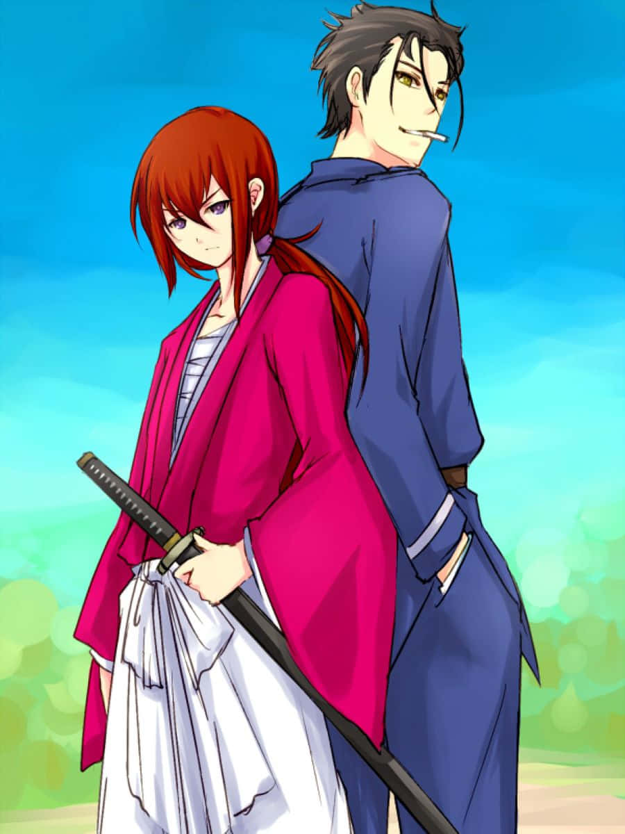 Rurouni Kenshin, Saito Hajime, Kenshin, SD Phone Wallpaper
