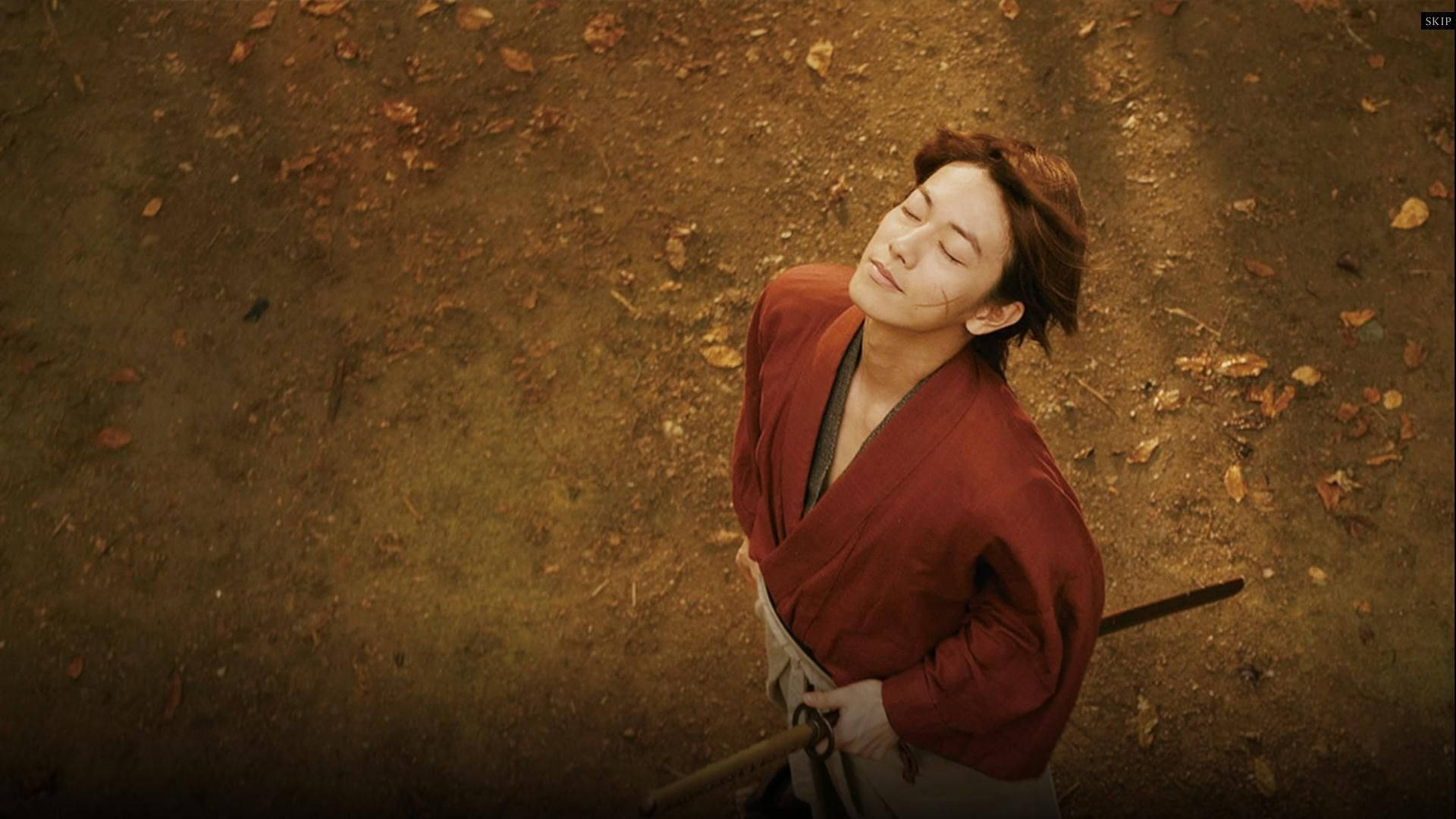 Rurouni Kenshin, samurai, red robe, Full HD Desktop Wallpaper