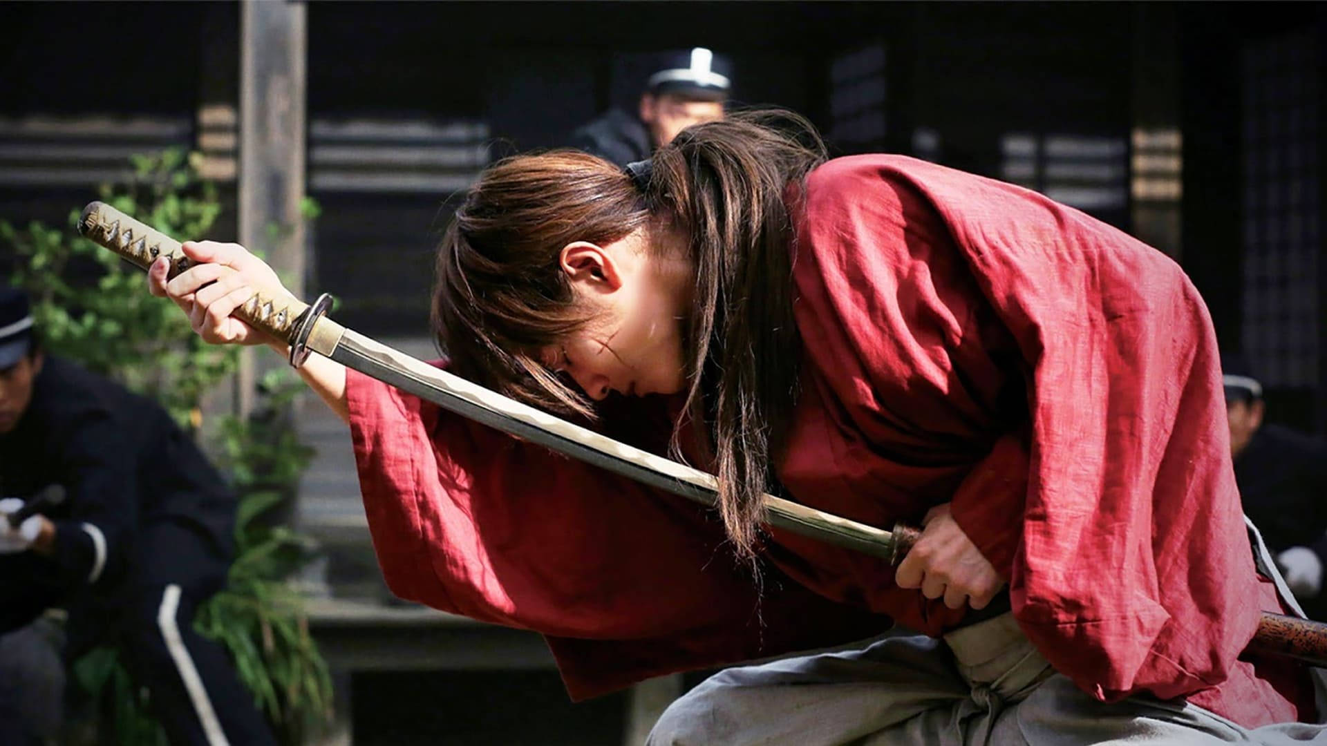 Rurouni Kenshin, samurai, red robe, Full HD Desktop Wallpaper