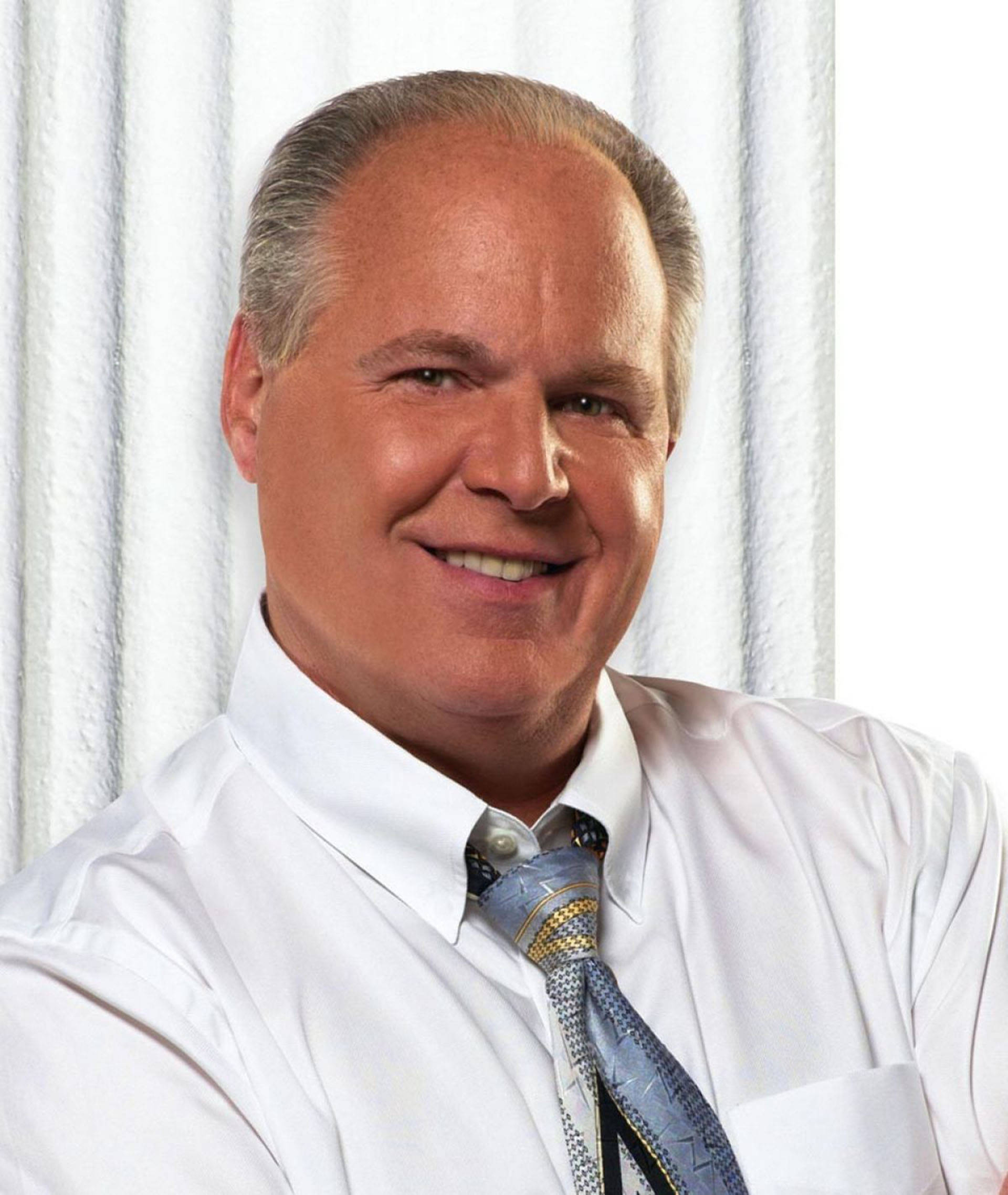 Rush Limbaugh, radio host, white shirt, Full HD Phone Wallpaper