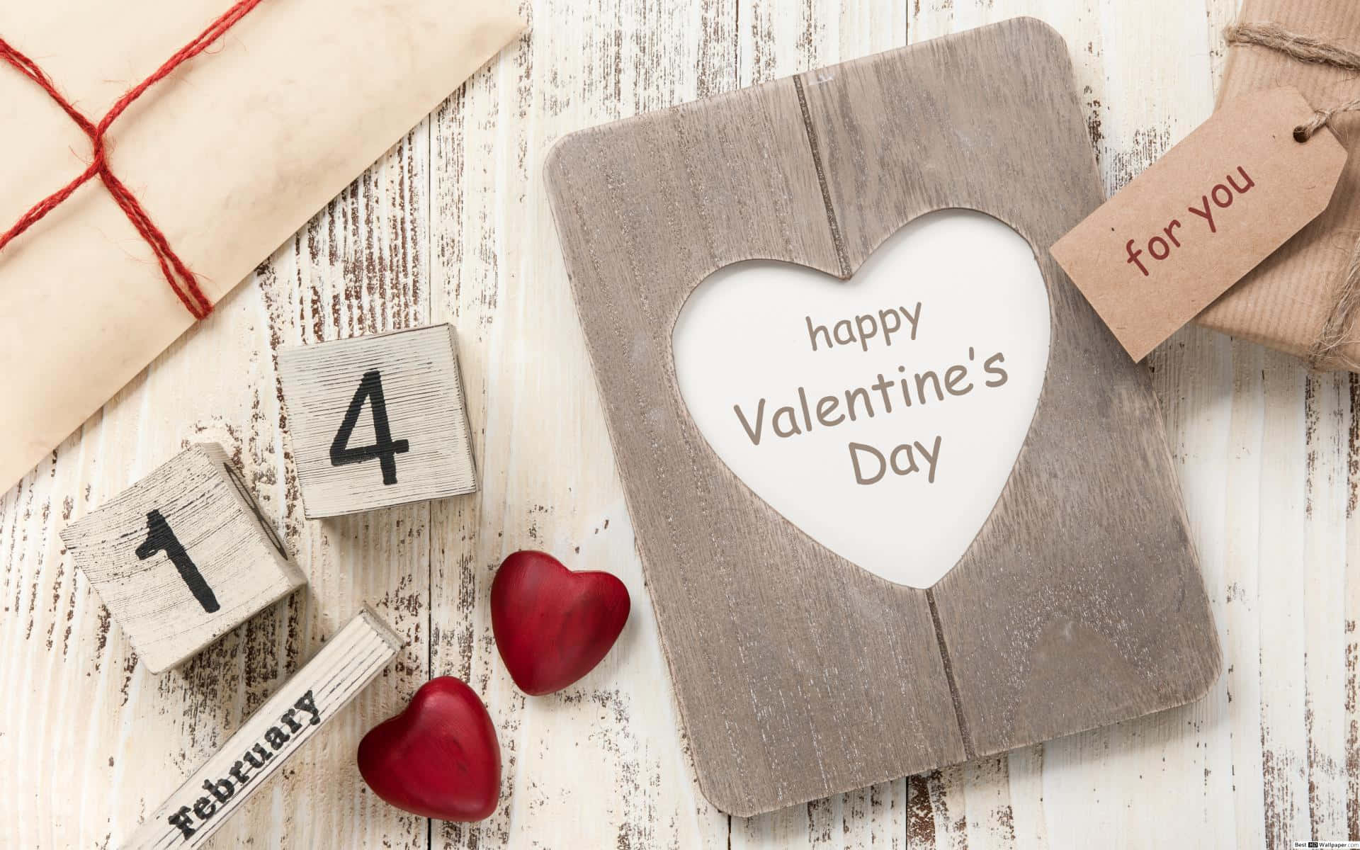Rustic Valentine's Day, heart cutout, red hearts wooden blocks, Full HD Desktop Wallpaper