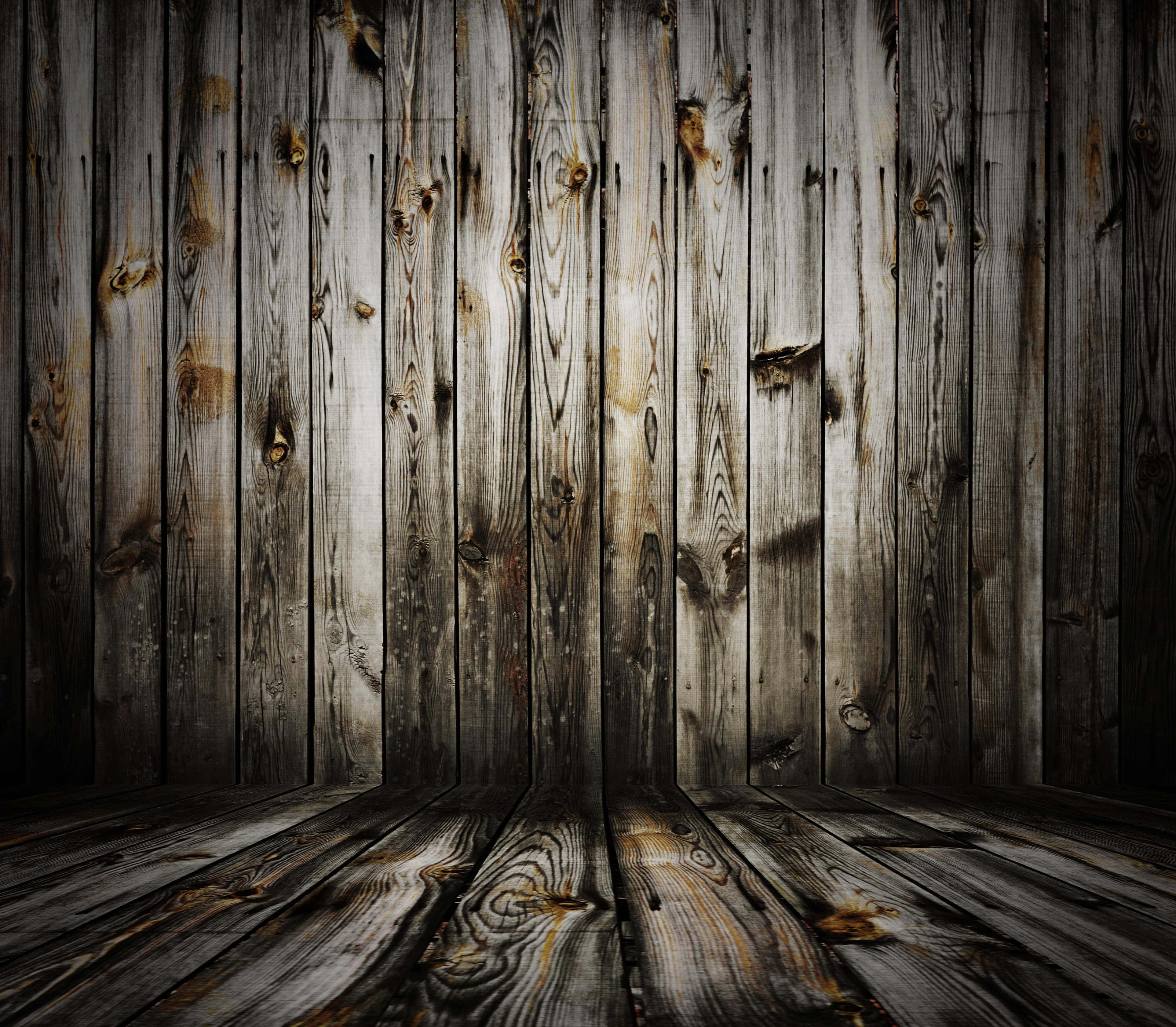 rustic wood, weathered wooden planks, deep grain patterns, 2K Desktop Wallpaper