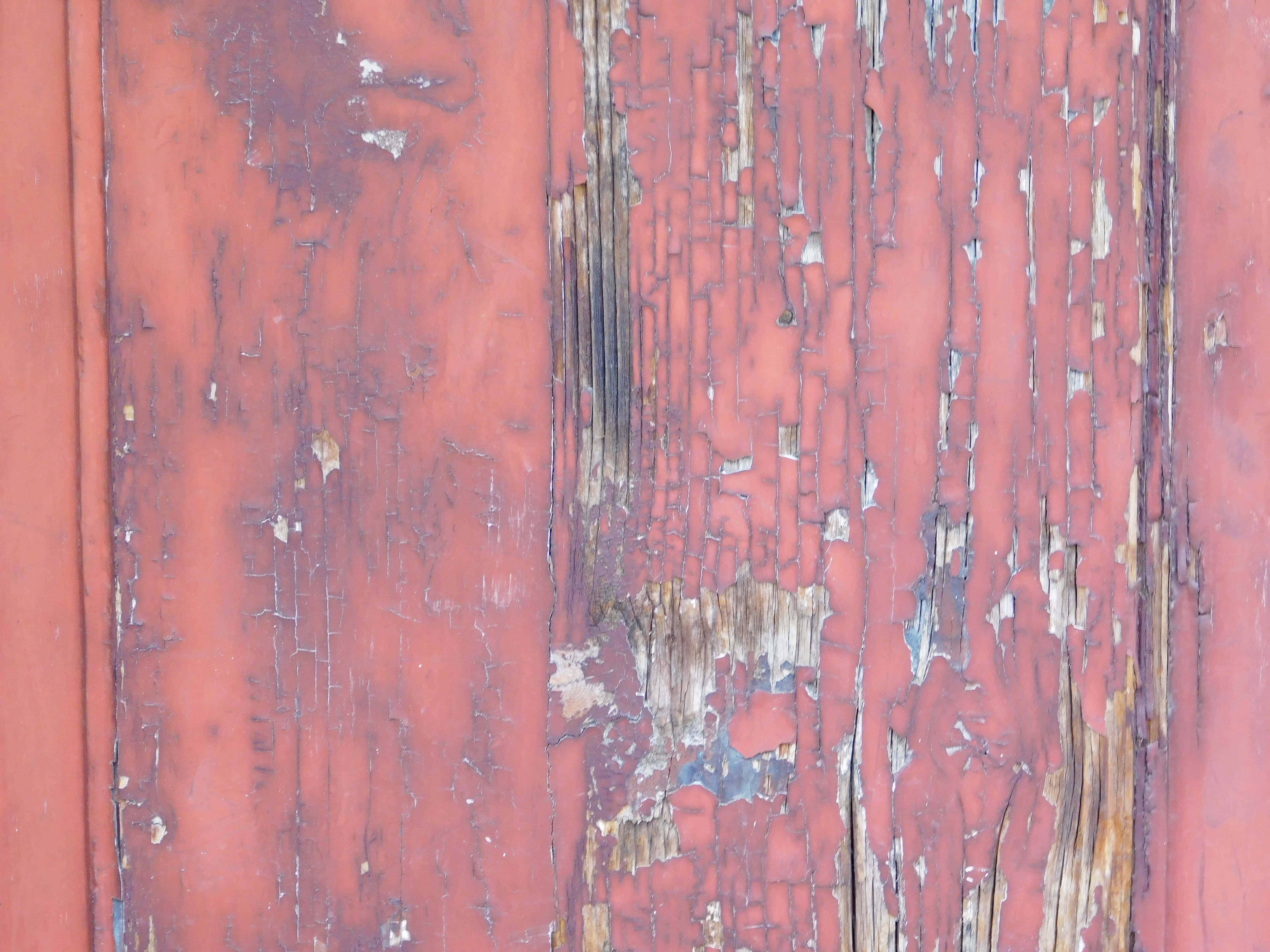 wood texture, weathered red wooden planks, peeling paint, 4K Desktop Wallpaper